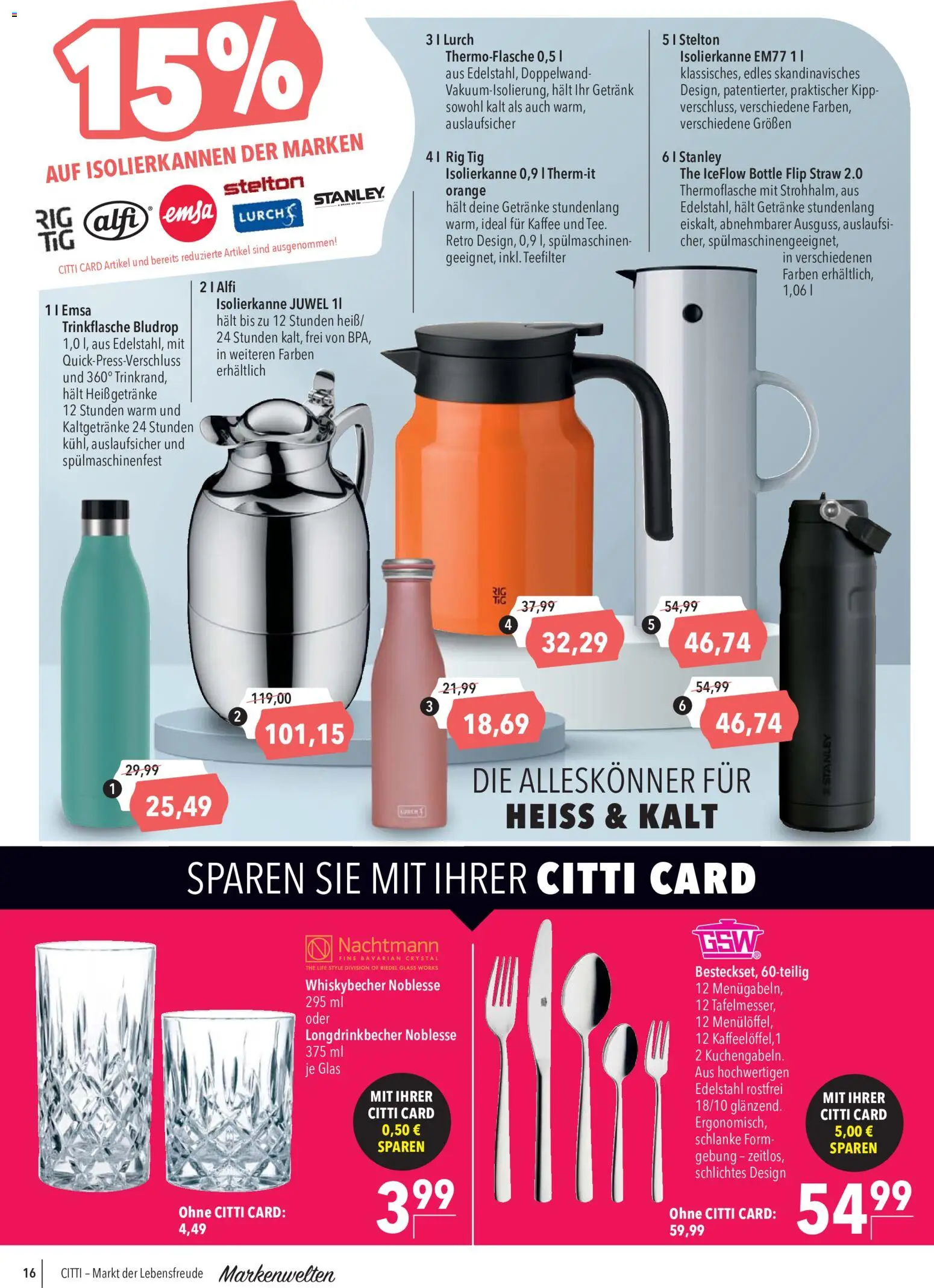 CITTI Markt Marken Welten – gültig ab 30.09.2026 | Seite: 16 | Produkte: Kaffee