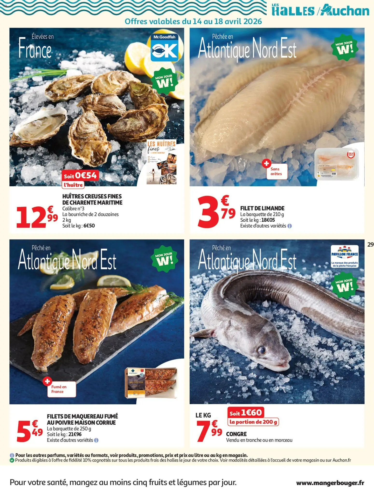 {H1} | Page: 29 | Produits: Huitres creuses, Maquereau, Huîtres fines, Poivre