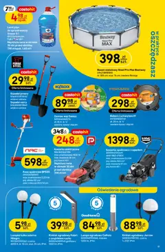 Pogląd oferty "Castorama gazetka" - ważna od 10.06.2026 | Strona: 17 | Produkty: Kosiarka, Basen, Płyn do spryskiwaczy, Lampa