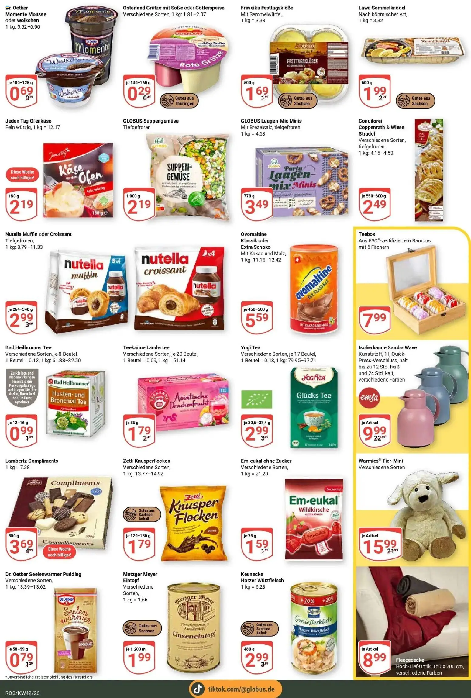 Globus Prospekt Lambrechtshagen (ab 12.10.2026) » Angebote online | Seite: 19 | Produkte: Ovomaltine, Käse, Bad, Pudding