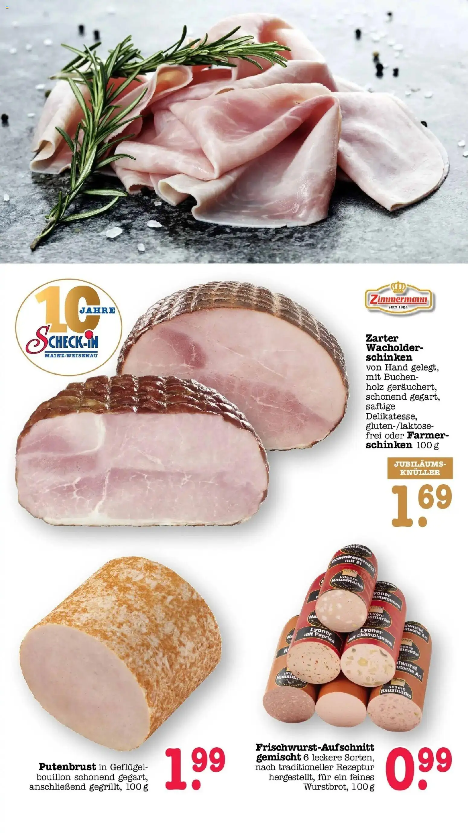 Edeka Prospekt Mainz-Weisenau (ab 17.08.2026) » Angebote Online | Seite: 6 | Produkte: Putenbrust, Paprika, Schinken