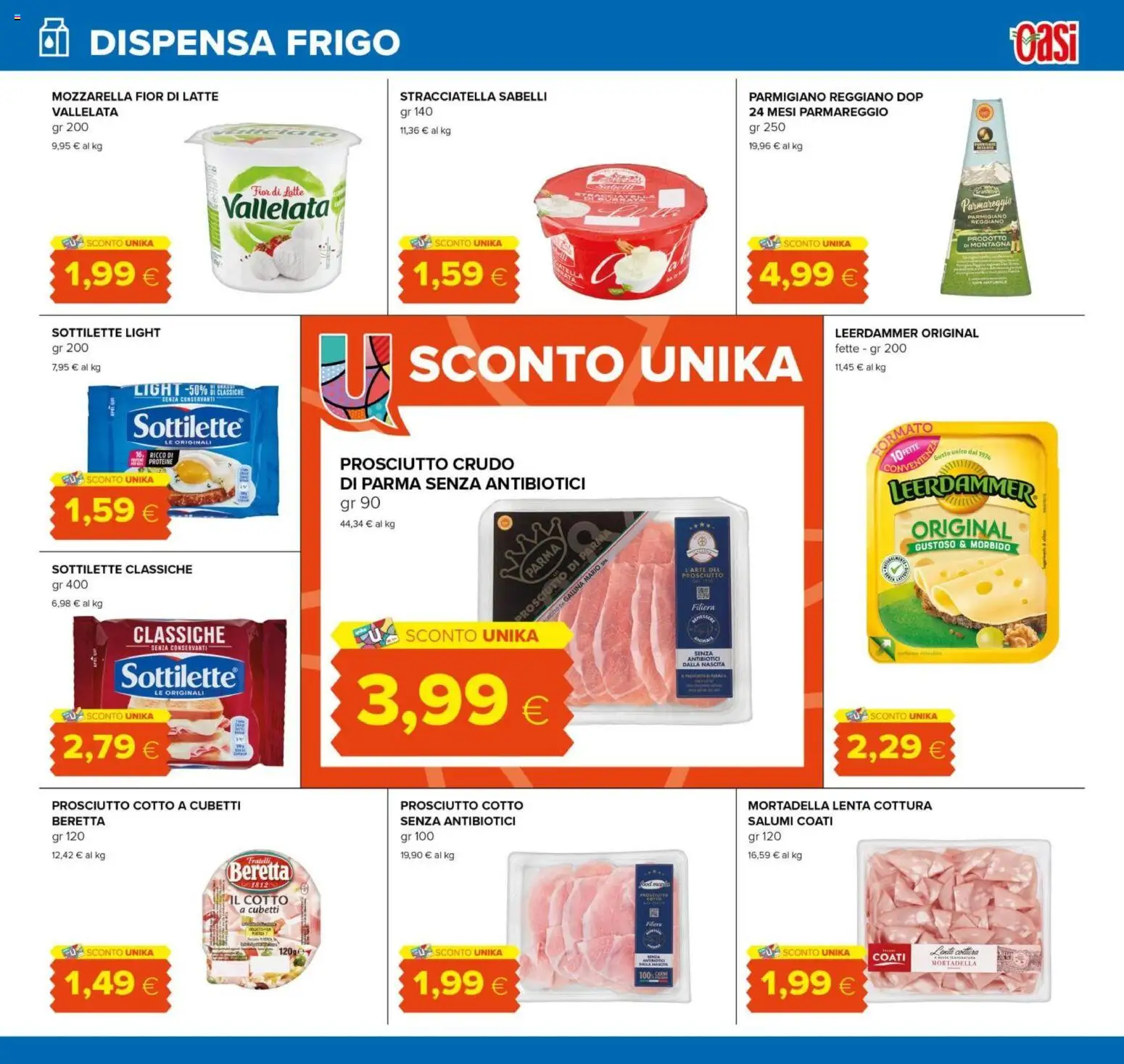 Volantino Oasi del 07.05.2026 | Pagina: 15 | Prodotti: Prosciutto Crudo, Prosciutto Cotto, Prosciutto, Parmigiano reggiano
