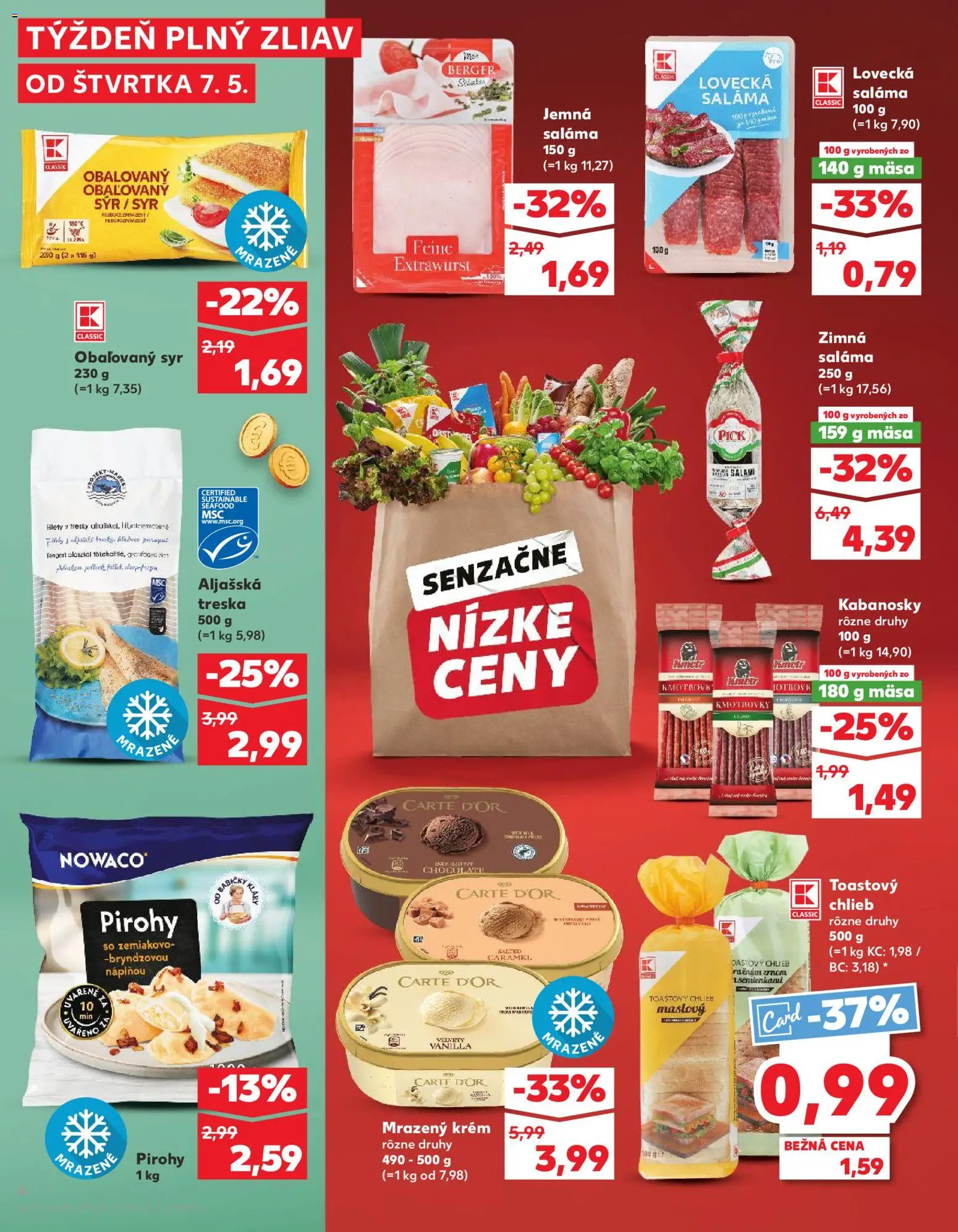Kaufland SK akciós ujság - amely érvényes a következő dátumtól: 07.05.2026 | Oldal: 6 | Termékek: Pick, Só
