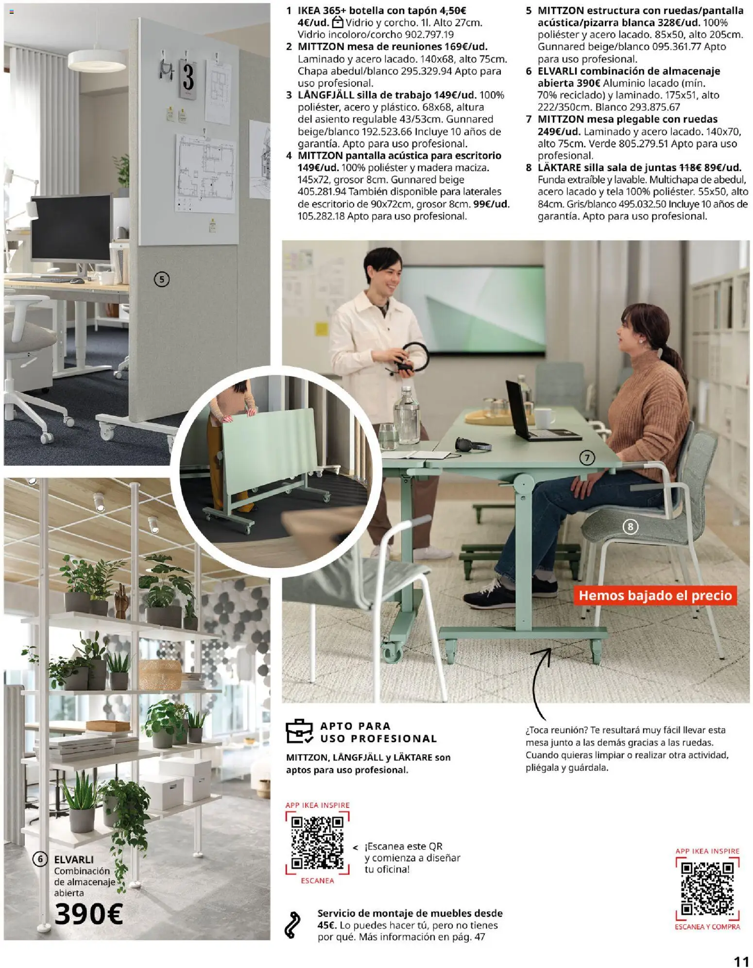 IKEA - IKEA para tu negocio │ válido desde el 01/09/2026 | Página: 11 | Productos: Mesa plegable, Muebles, Almacenaje, Silla