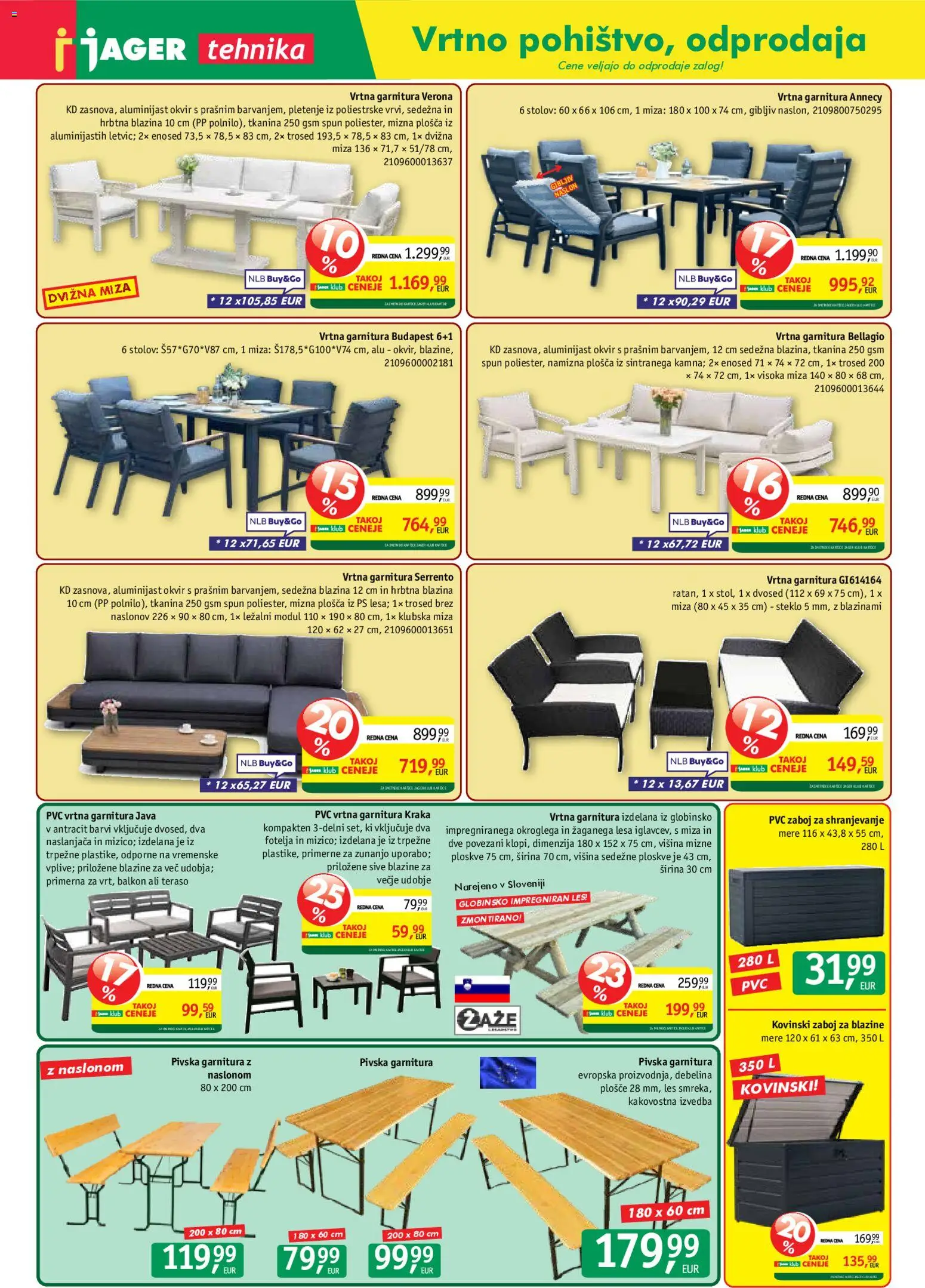 Novi Jager katalog ponudbe – veljaven od 26.08.2026 | Stran: 14 | Izdelki: Klubska miza, Dvosed, Okvir, Miza