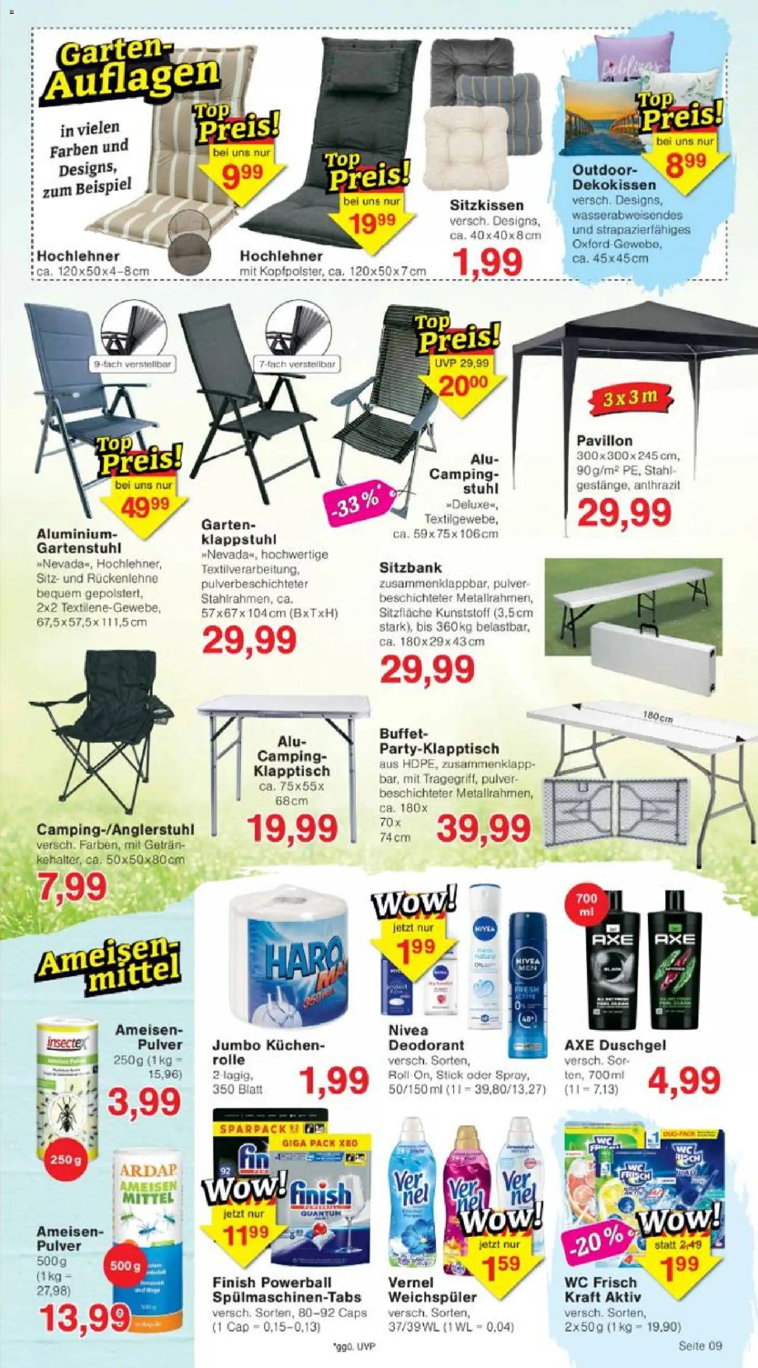 Jawoll Prospekt – gültig ab 26.05.2026 | Seite: 13 | Produkte: Stuhl, Duschgel, Wc frisch, Axe