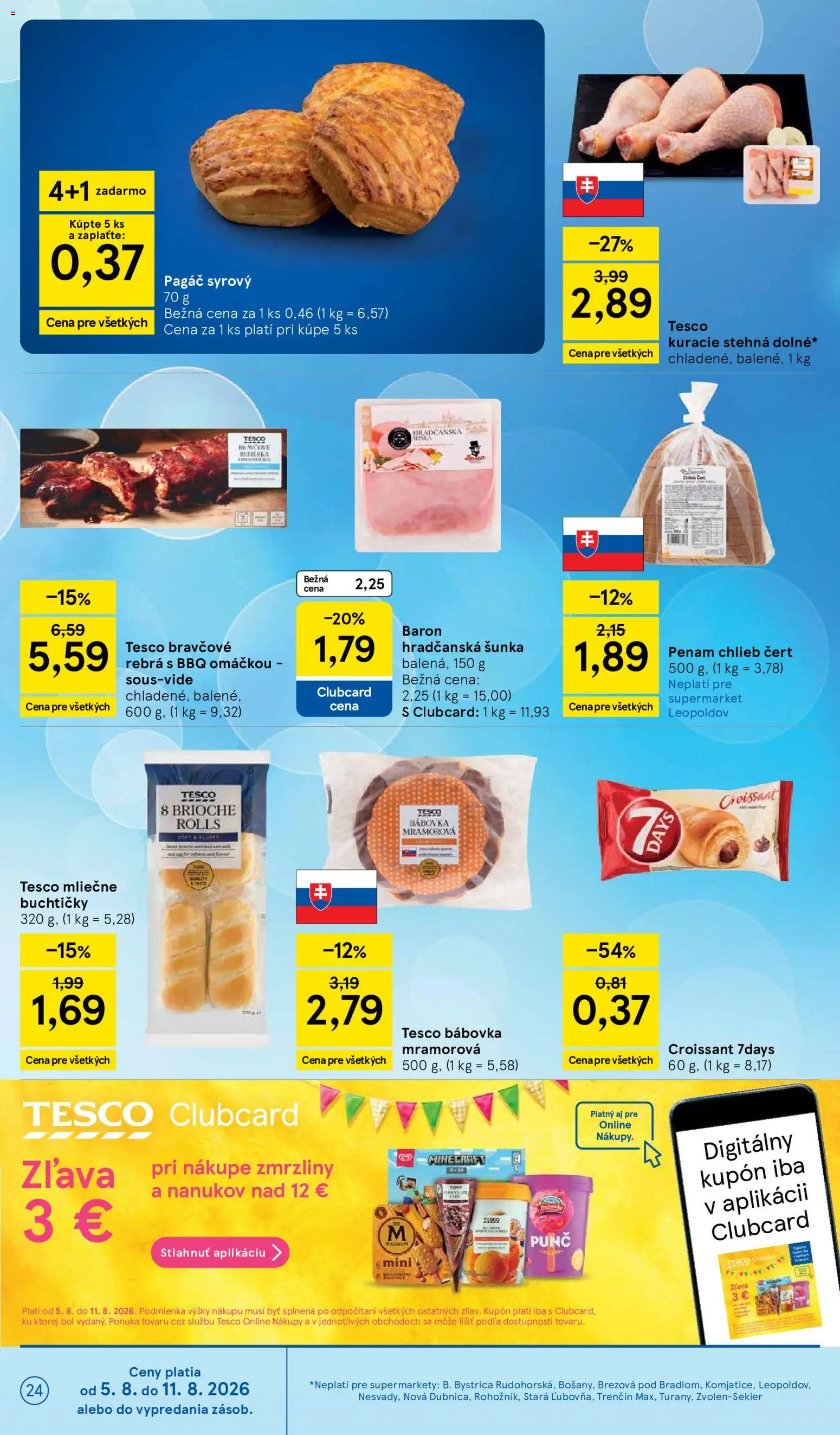 Nové Tesco akcie – leták je platný od 05.08.2026 | Strana: 24