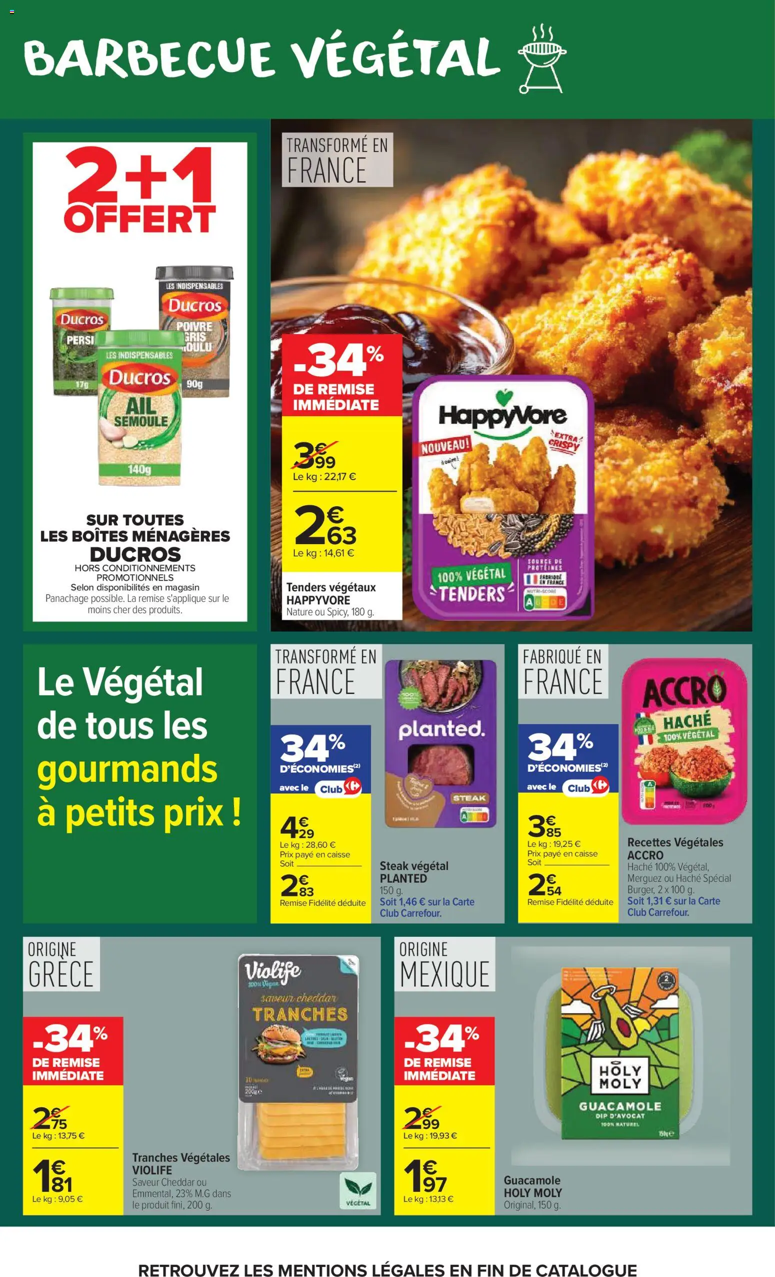 {H1} | Page: 10 | Produits: Poivre, Guacamole, Semoule, Cheddar