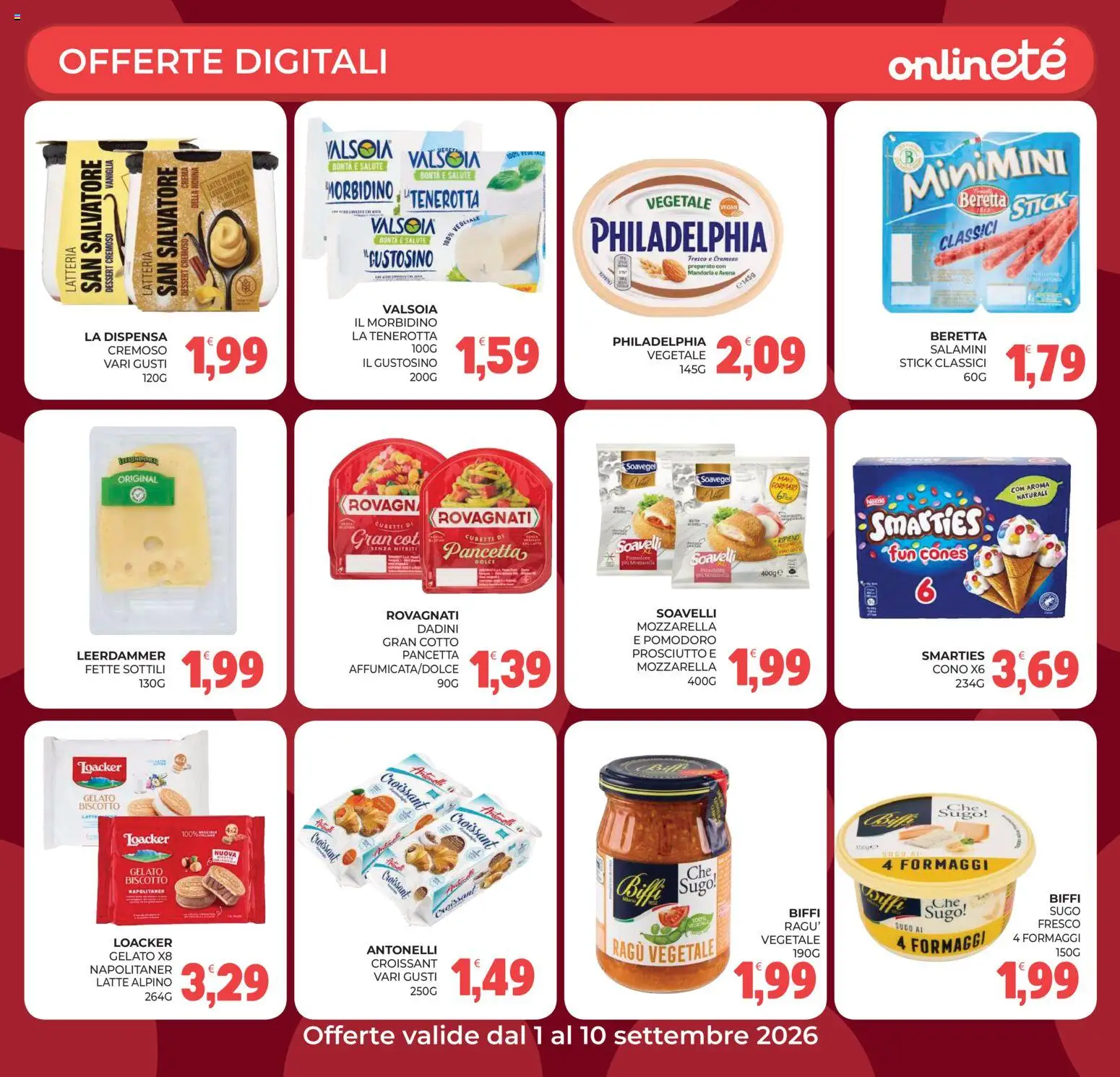 Volantino Eté del 01/09/2026 | Pagina: 26 | Prodotti: Crema, Gelato, Pomodoro, Croissant