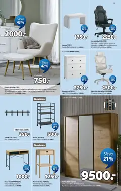 Náhled letáku JYSK leták od 12.10.2026 | Strana: 11 | Produkty: Kancelářská židle, Skříně, Šatní skříň, Noční stolek