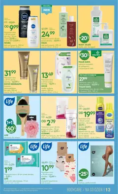 Pogląd oferty "Super-pharm gazetka" - ważna od 16.07.2026 | Strona: 13 | Produkty: Rajstopy, Płyn do kąpieli, Jeleń, Krem do rąk