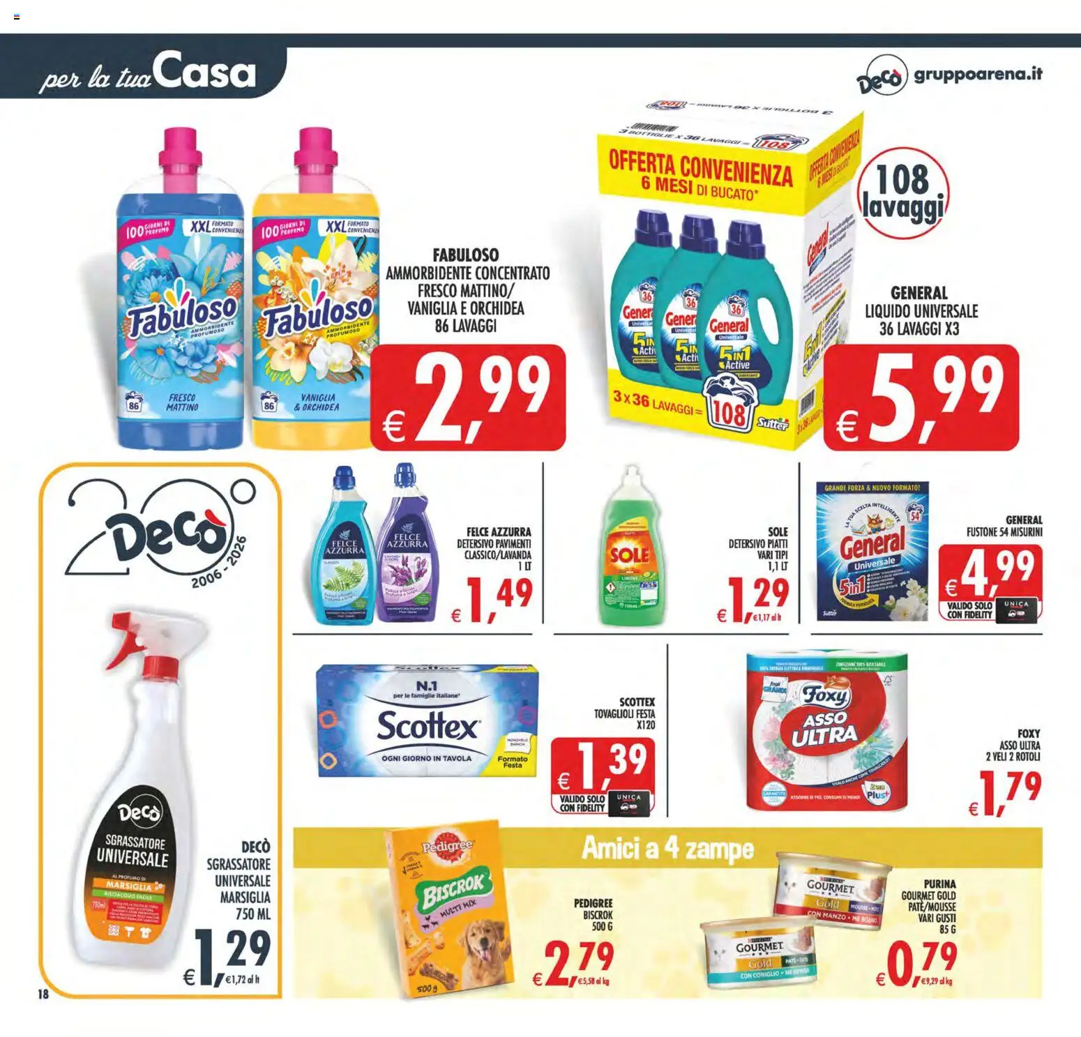Volantino Decò del 31/07/2026 | Pagina: 23 | Prodotti: Ammorbidente, Sgrassatore, Orchidea, Profumo