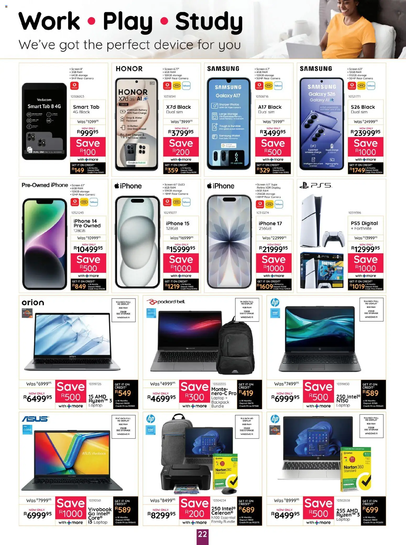 New Bradlows catalogue – valid from 16.04.2026 | Page: 22 | Products: Sim, Cover, Backpack, Charger