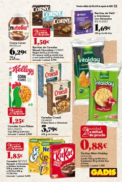 Vista previa Gadis folleto válido desde el 20/08/2026 | Página: 21 | Productos: Maíz, Leche, Chocolate, Almendras