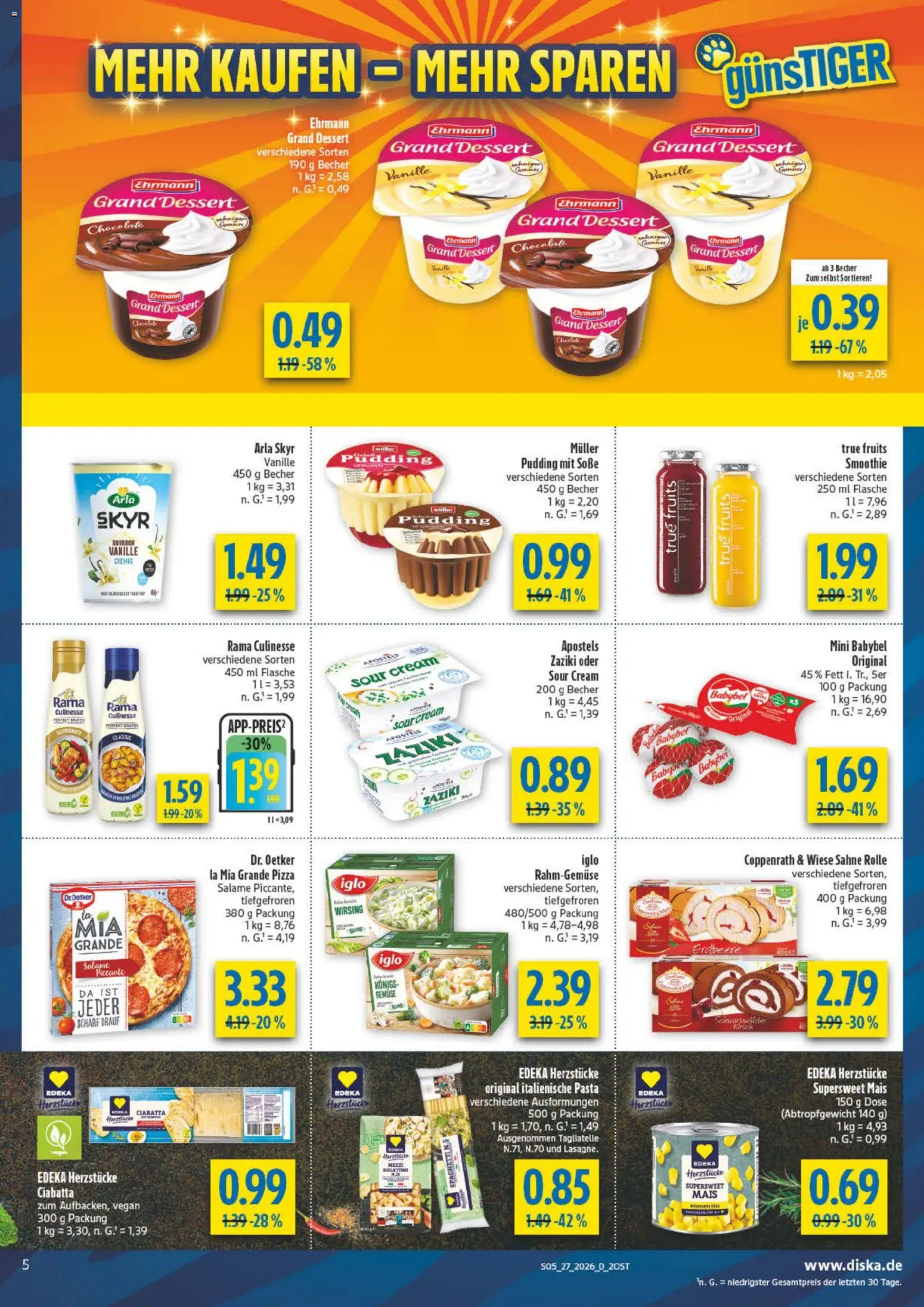 Diska Prospekt – gültig ab 29.06.2026 | Seite: 9 | Produkte: Pudding, Skyr, Soße, Sahne