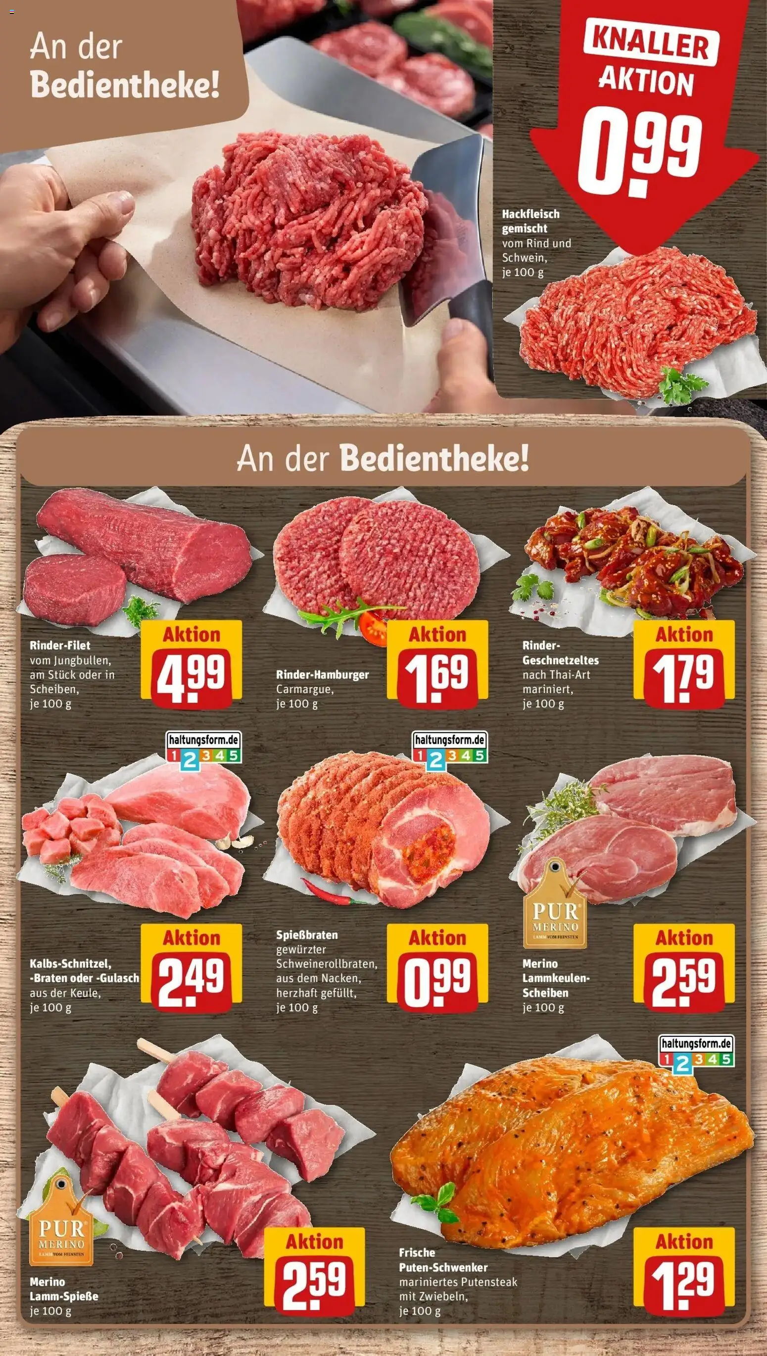 REWE Prospekt ab 28.09.2026 zum Blättern » Angebote | Seite: 16 | Produkte: Rinderfilet, Gulasch, Hackfleisch
