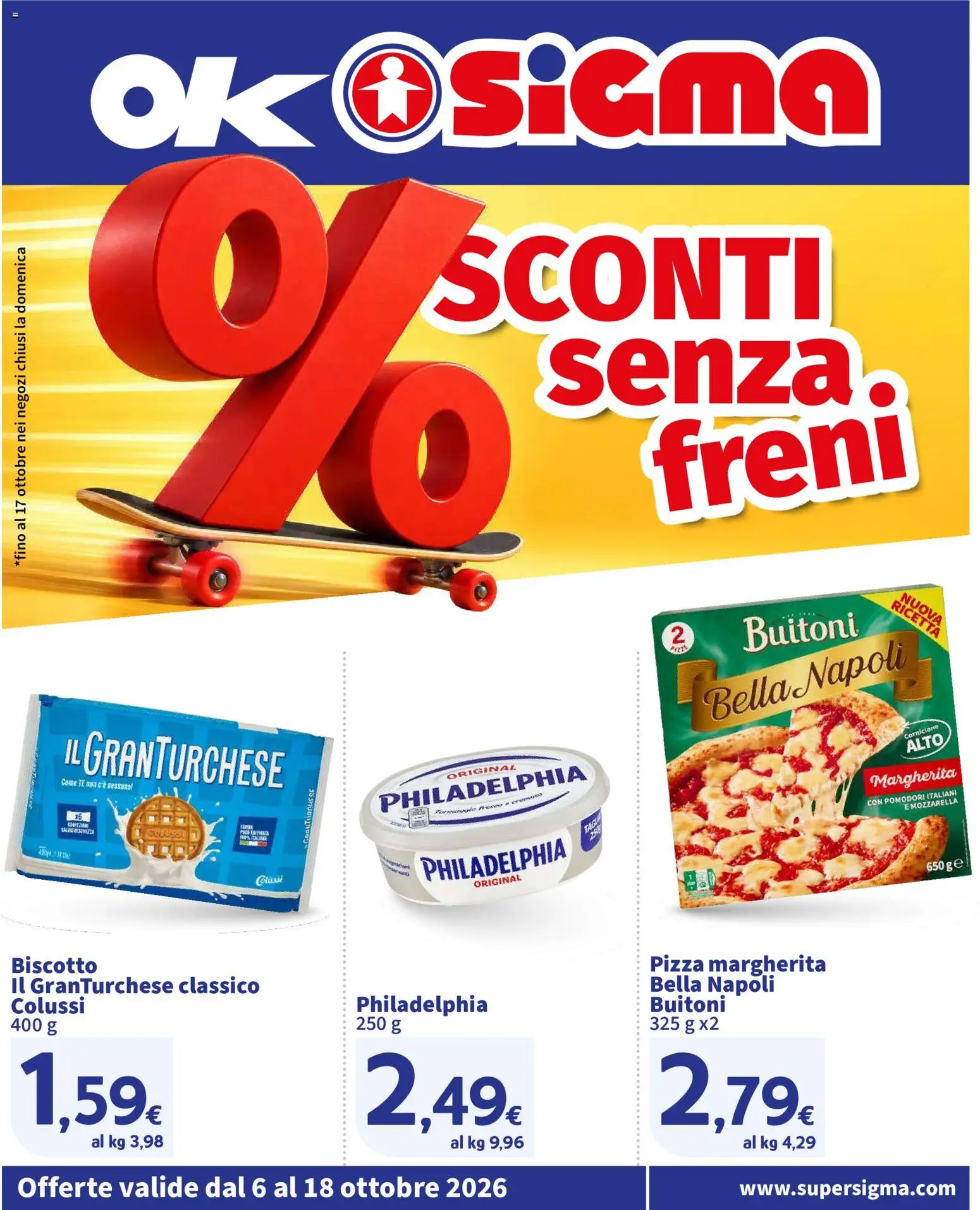 Volantino SIGMA del 06/10/2026 | Pagina: 1 | Prodotti: Pizza, Tè, Mozzarella, Pomodori