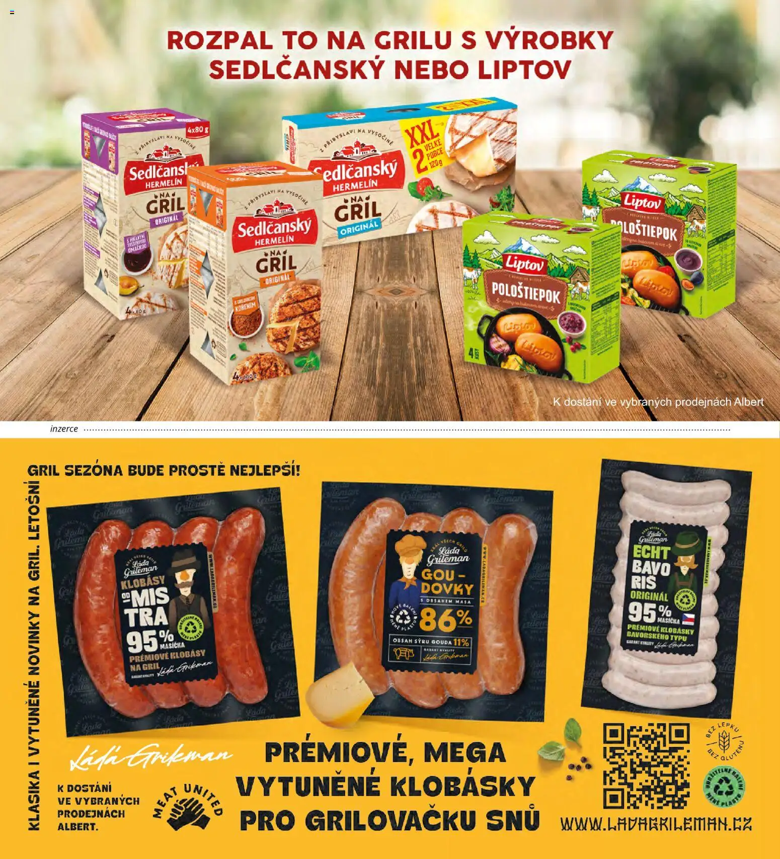 Albert magazín od 01.07.2026 | Strana: 70 | Produkty: Sedlčanský Hermelín, Hermelín na gril, Vysočina, Miš