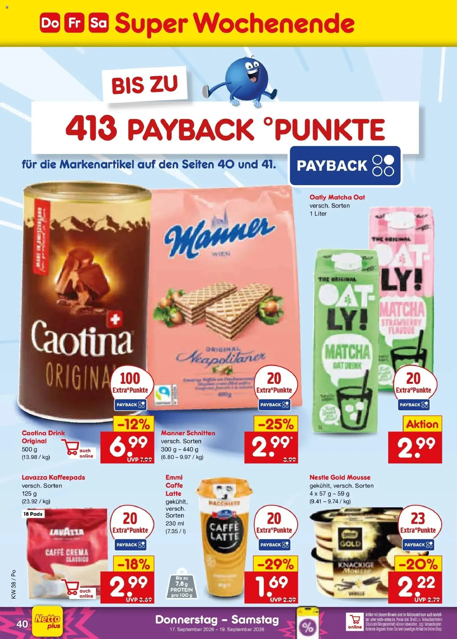 Netto Marken-Discount Prospekt Amberg – gültig ab 14.09.2026 | Seite: 54 | Produkte: Lavazza, Kaffeepads, Oatly