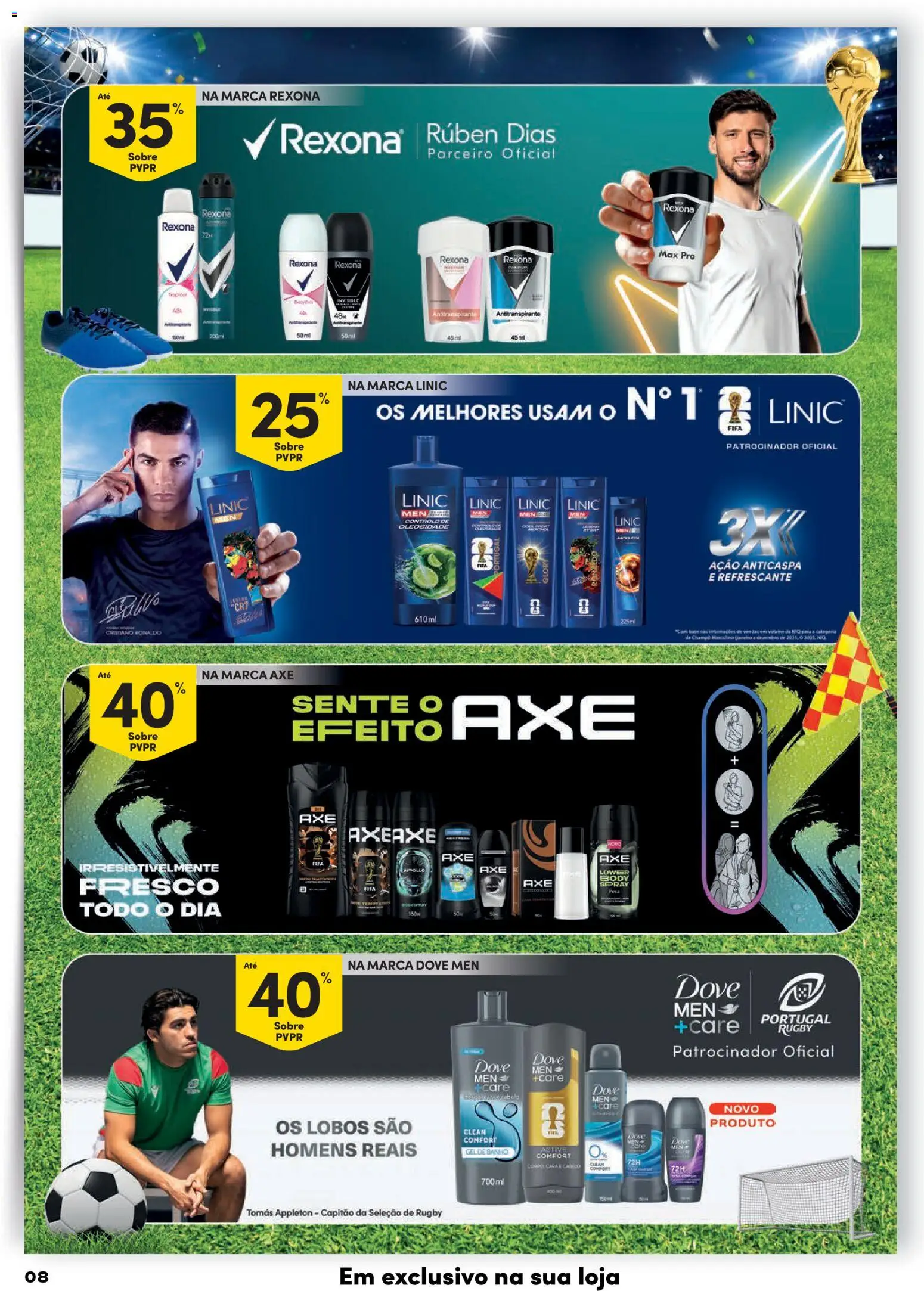 Continente Grandes Marcas │ válido de 14/07/2026 | Página: 8 | Produtos: Gel de banho, Antitranspirante, Base, Banho