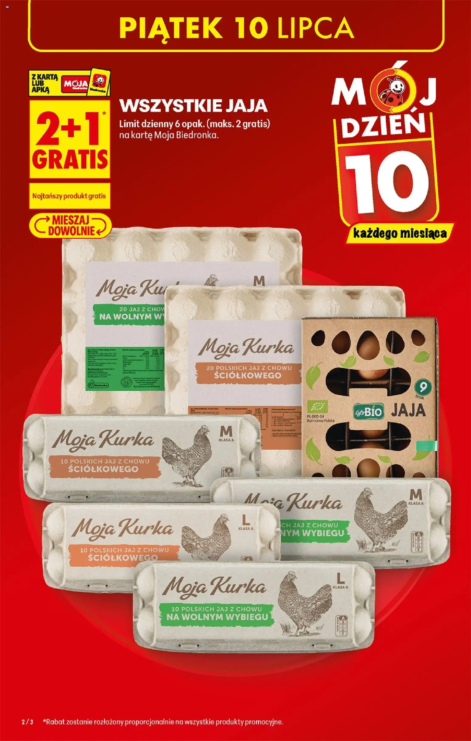 Biedronka gazetka od czwartku od 09.07.2026 | Strona: 4 | Produkty: Karta, Jaja