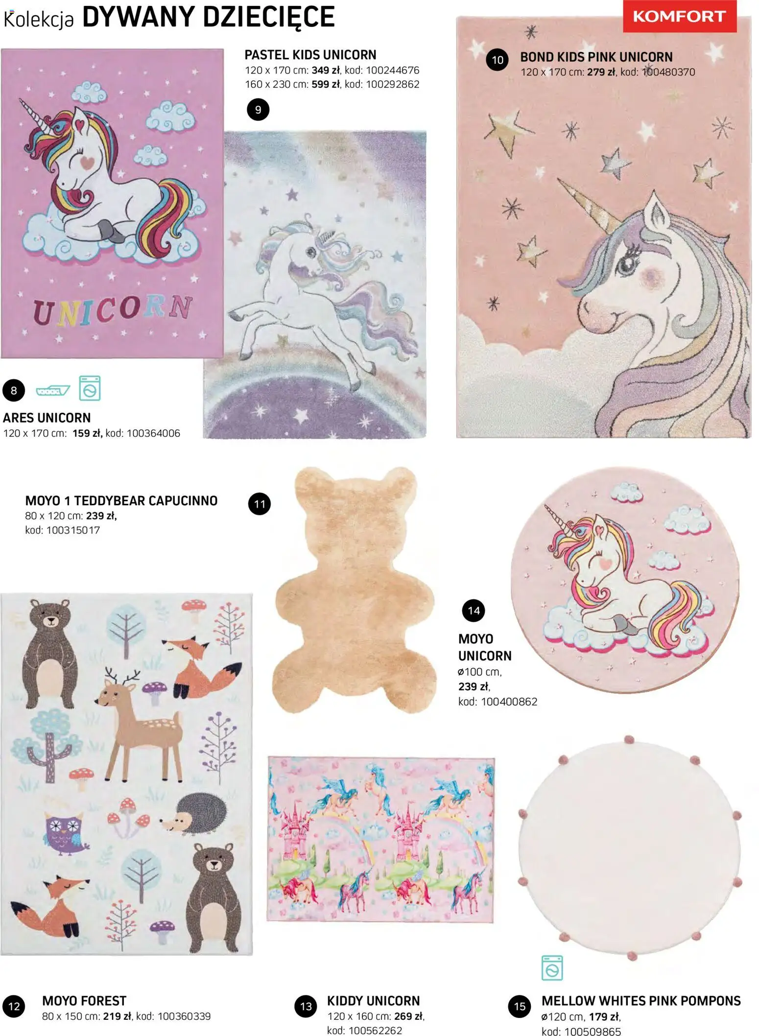 Komfort gazetka - Katalog dywanów od 07.10.2026 | Strona: 67 | Produkty: Dywany