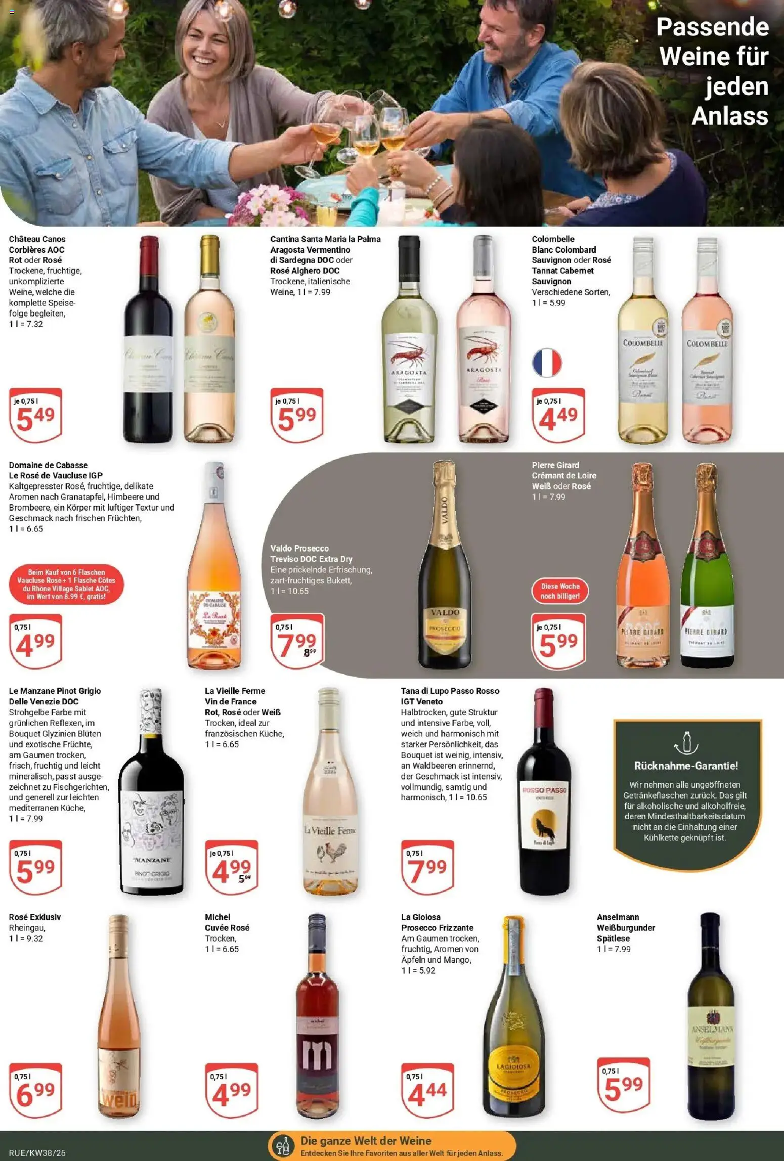 Globus Prospekt Rüsselsheim (ab 14.09.2026) » Angebote online | Seite: 19 | Produkte: Prosecco, Himbeere, Wein