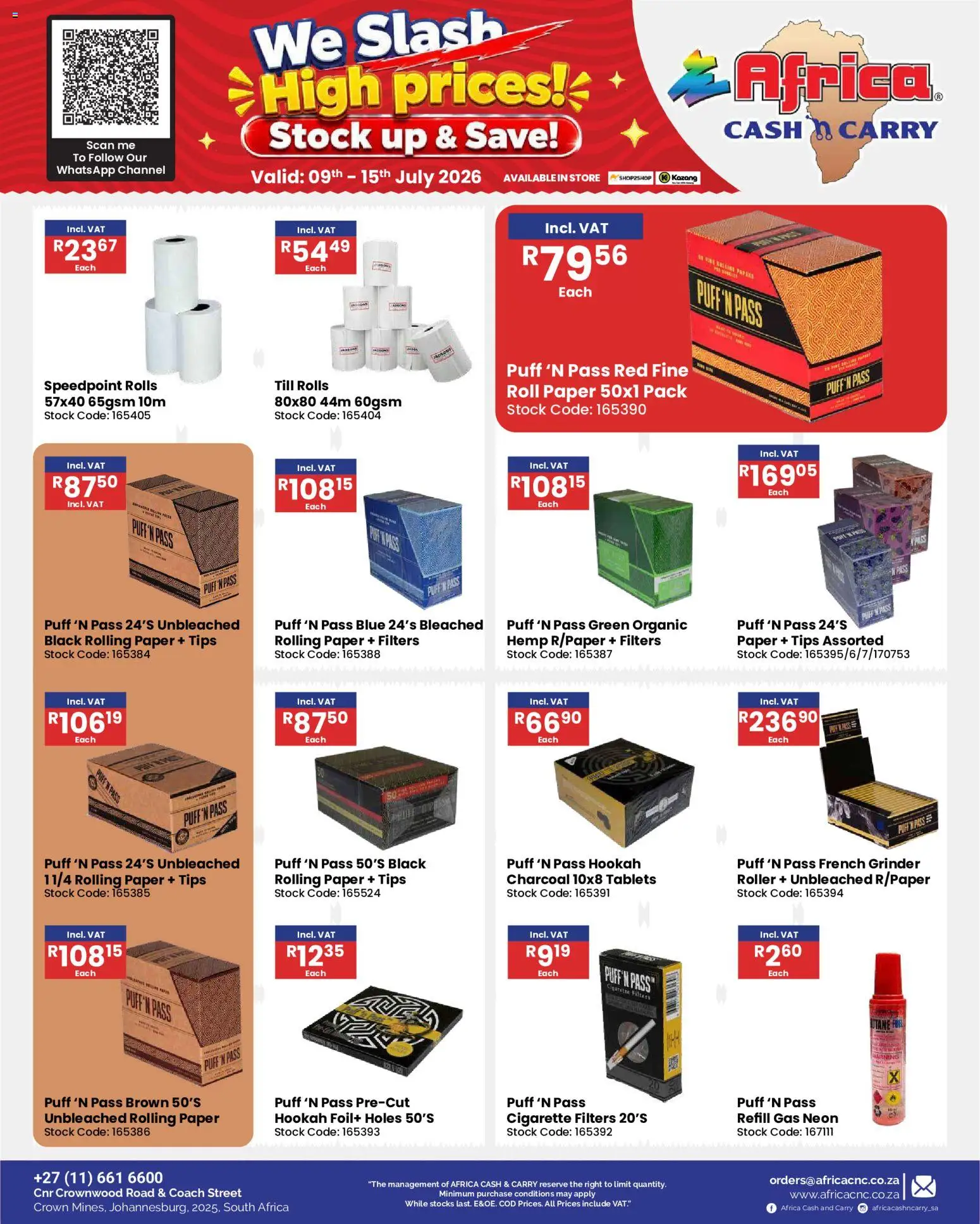 New Africa Cash & Carry catalogue – valid from 09/07/2026 | Page: 80 | Products: Grinder, Stock, Paper