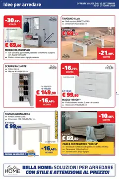 Anteprima del volantino Eurobrico volantino valido a partire dal 10/09/2026 | Pagina: 9 | Prodotti: Mobile, Panca, Scarpiera, Cemento