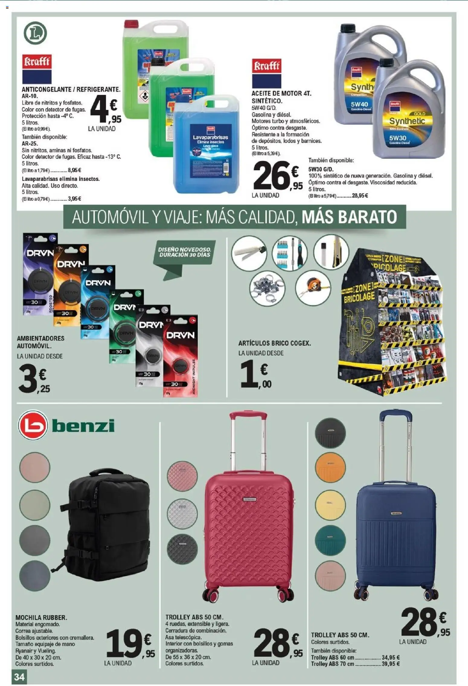 E.Leclerc Pamplona │ válido desde el 12/08/2026 | Página: 34 | Productos: Aceite, Mochila