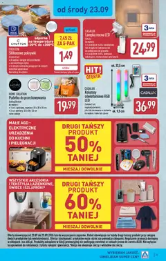 Pogląd oferty "Aldi gazetka" - ważna od 21.09.2026 | Strona: 33 | Produkty: Gniazdka, Pudełko, Lampka nocna, Świece