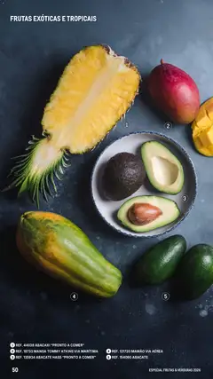 Pré-visualização Makro Especial Frutas e Verduras 2026 válido de 06.03.2026 | Página: 50 | Produtos: Abacate, Abacaxi, Mamão