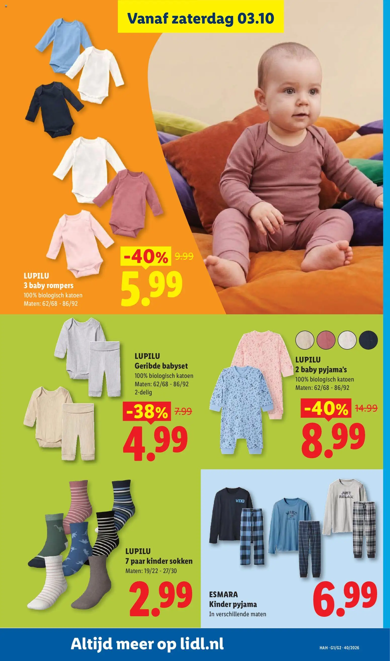 {H1} | Pagina: 44 | Producten: Sokken, Pyjama, Kinder