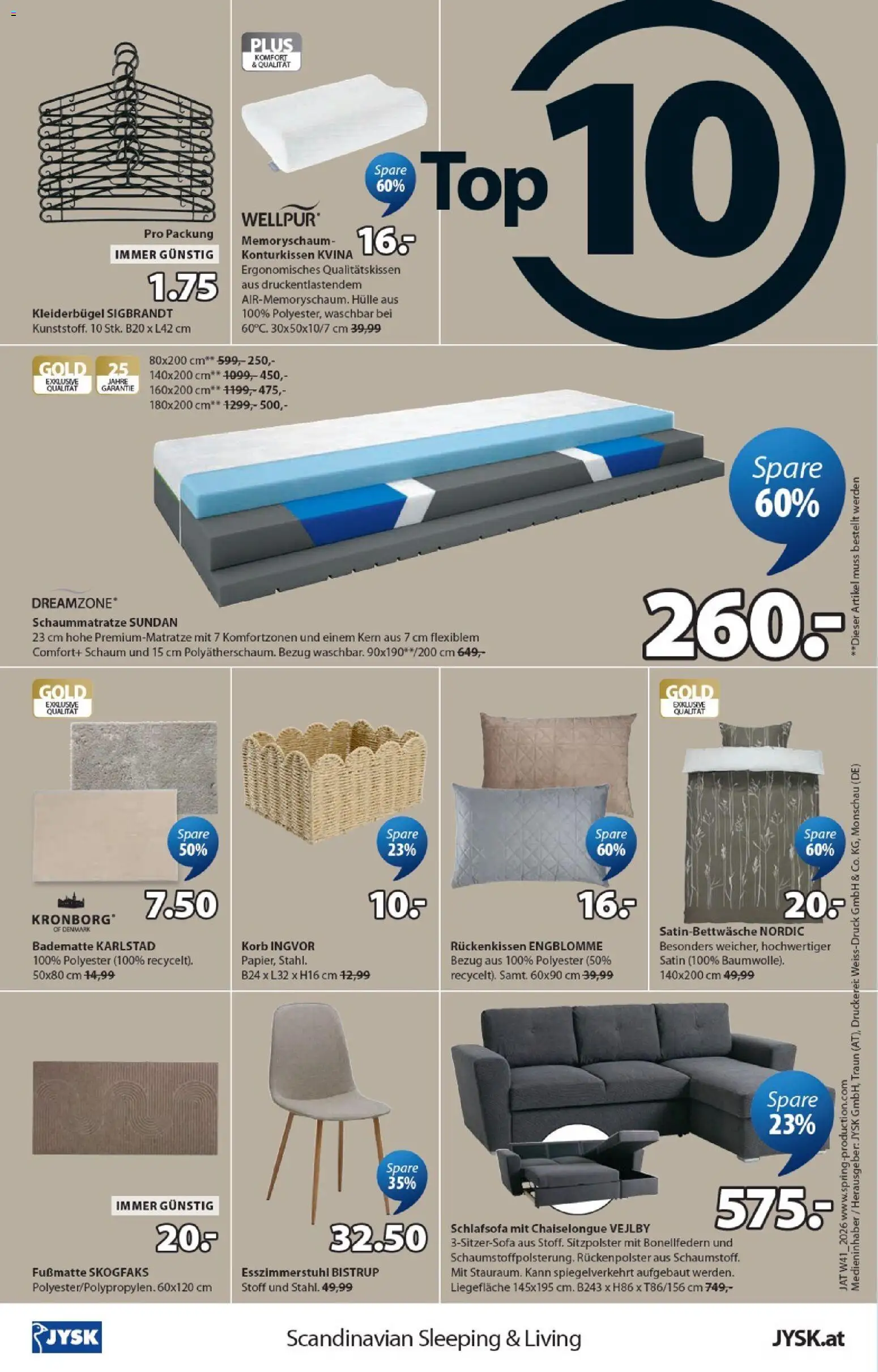 JYSK Flugblatt gültig ab 07.10.2026 | Seite: 16 | Produkte: Hülle, Korb, Kleiderbügel