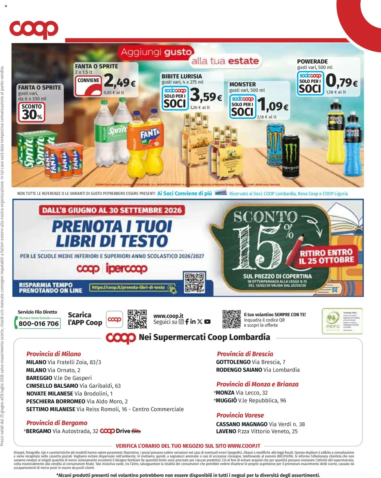 Volantino COOP del 25/06/2026 | Pagina: 21 | Prodotti: Balsamo, Chinotto, Bibite, Fanta