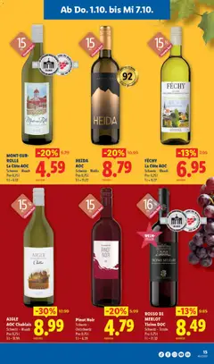 Lidl aktionen ab 01.10.2026 gültig | Seite: 15 | Produkte: Merlot, Wein