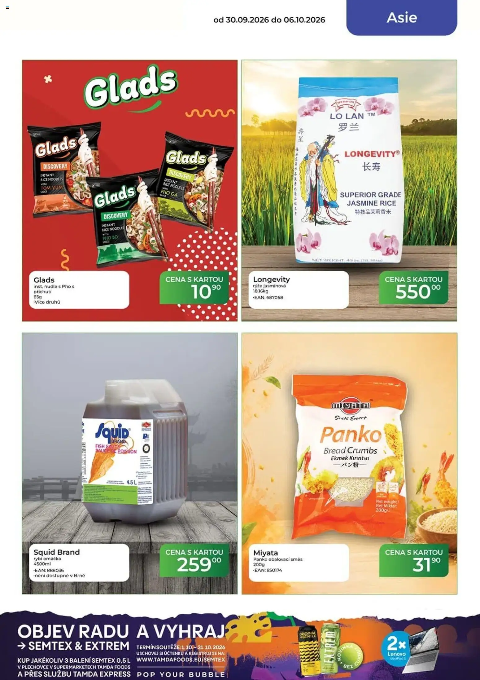 Tamda Foods leták od 30.09.2026 | Strana: 45 | Produkty: Rýže, Sushi, Rybí omáčka, Semtex
