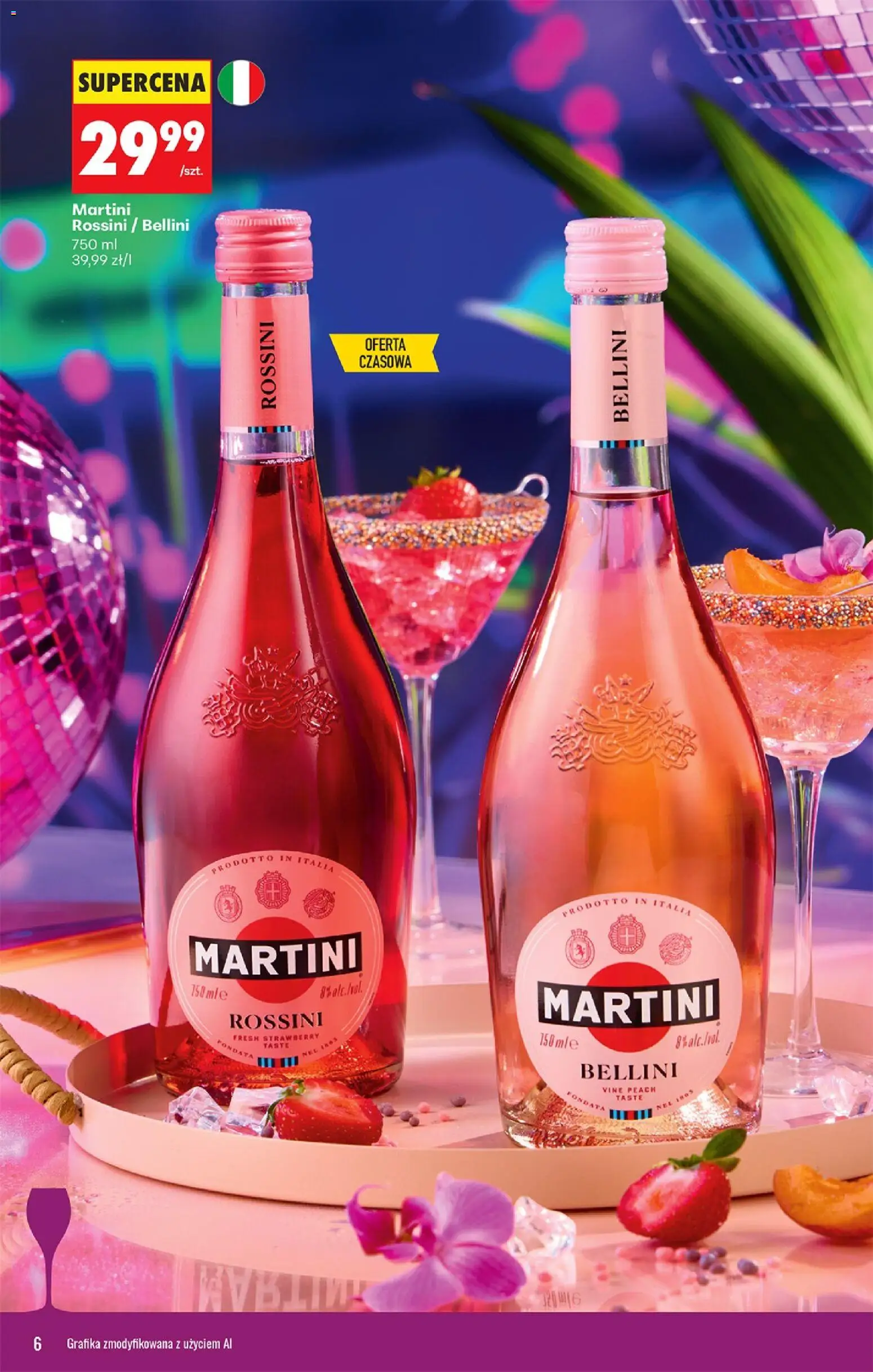 Biedronka Polsko leták - Czas na toast od 10.08.2026 | Strana: 6 | Produkty: Martini, Bellini