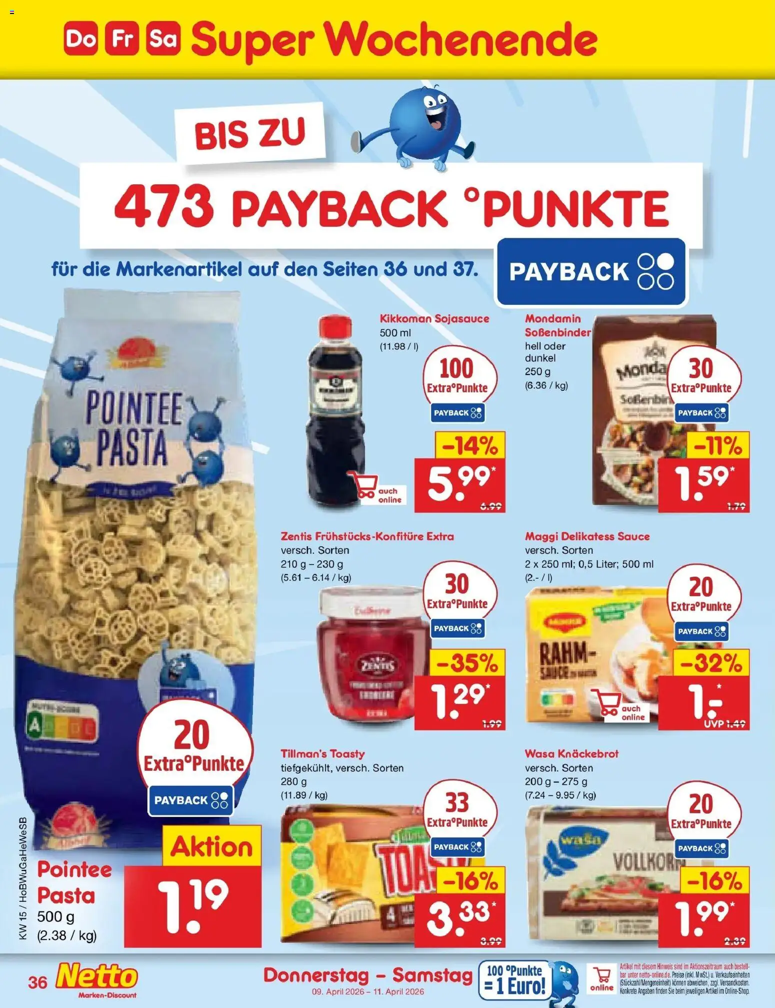 Netto Marken-Discount Prospekt Hamburg	 – gültig ab 07.04.2026 | Seite: 46 | Produkte: Maggi, Wasa knackebrot, Pasta