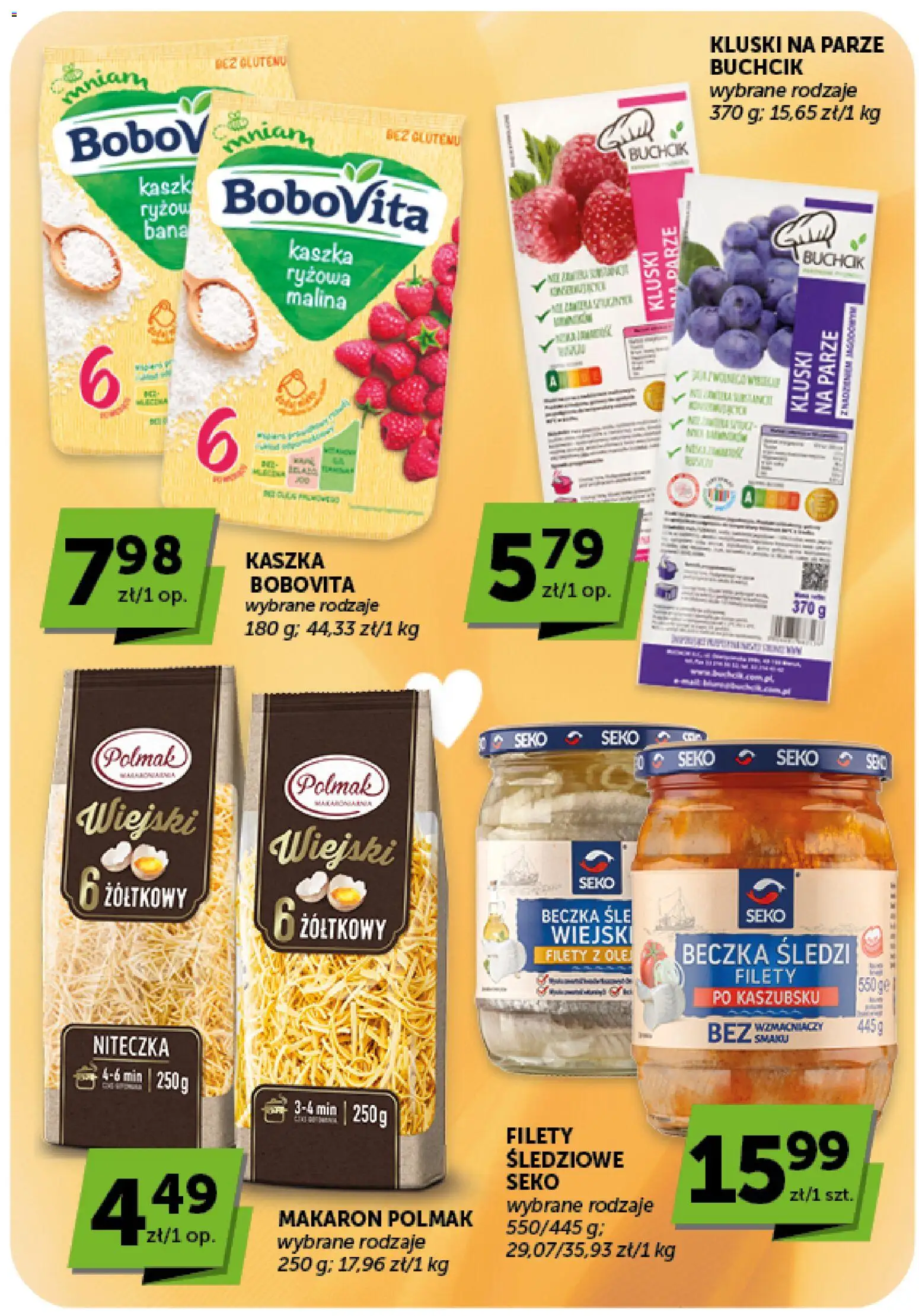 ABC gazetka od 10.09.2026 | Strona: 21 | Produkty: Malina, Kluski na parze, Makaron, Kluski