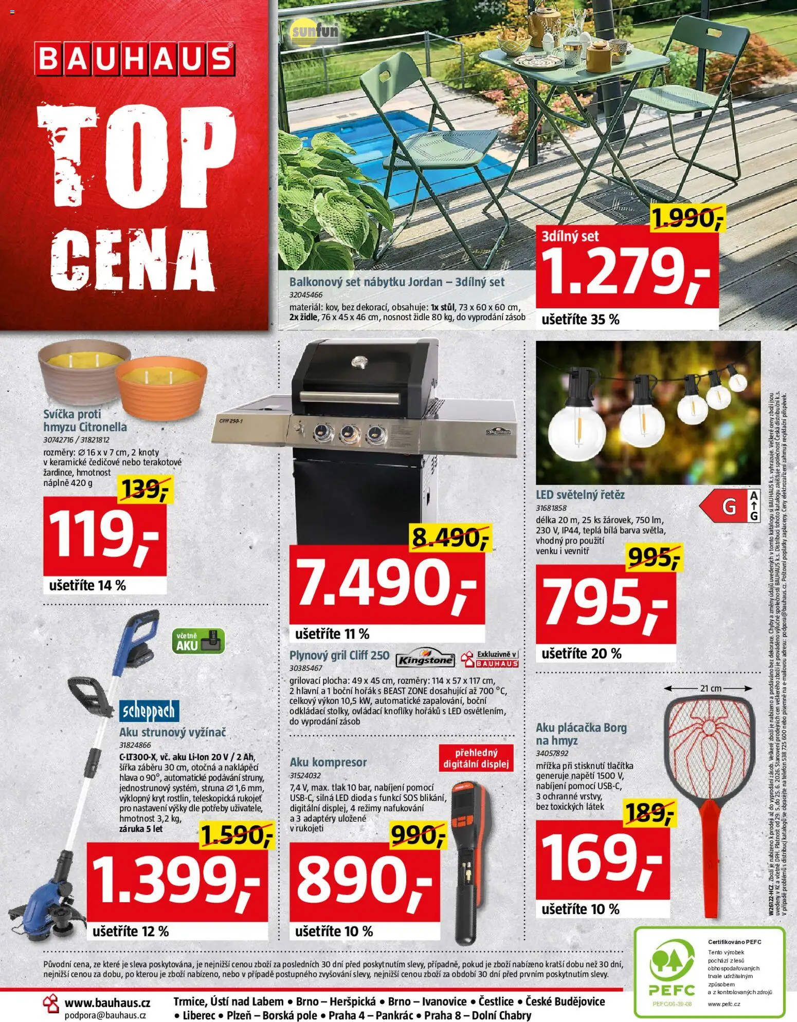 Bauhaus leták od 29.05.2026 | Strana: 32 | Produkty: Telefon, Aku kompresor, Židle, LED