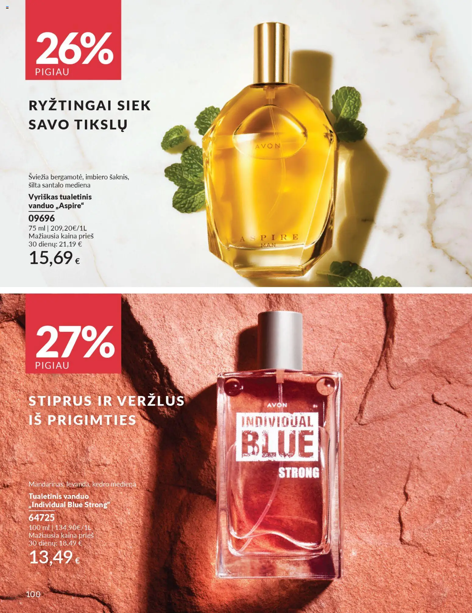 AVON akcijos nuo 2026.04.01 | Puslapis: 100 | Prekių: Vanduo, Tualetinis vanduo