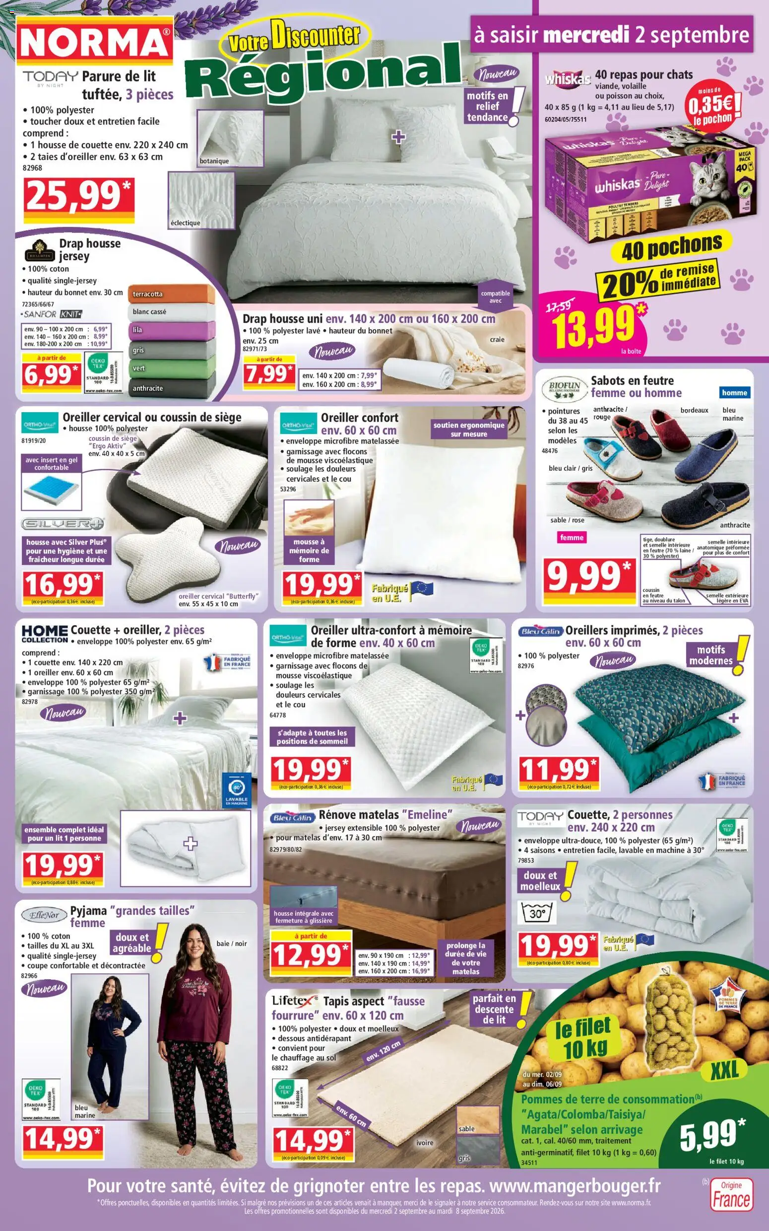 {H1} | Page: 1 | Produits: Matelas, Drap housse, Pommes, Pommes de terre