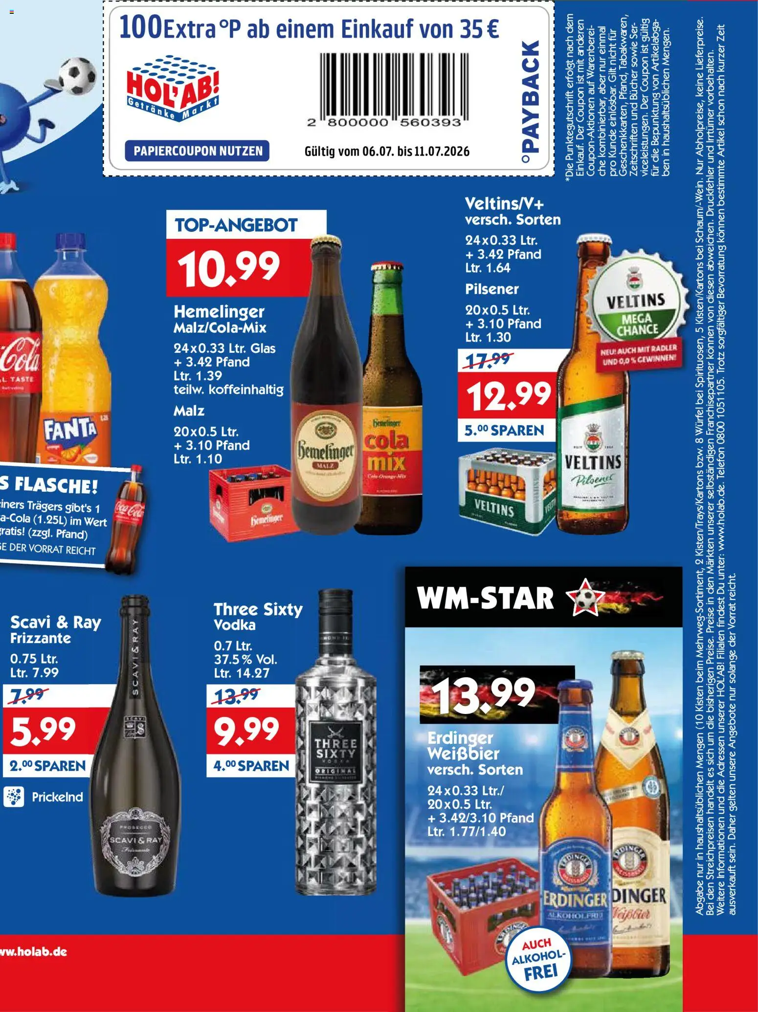 HOL’AB! Prospekt – gültig ab 06.07.2026 | Seite: 3 | Produkte: Fanta, Erdinger, Weißbier, Telefon