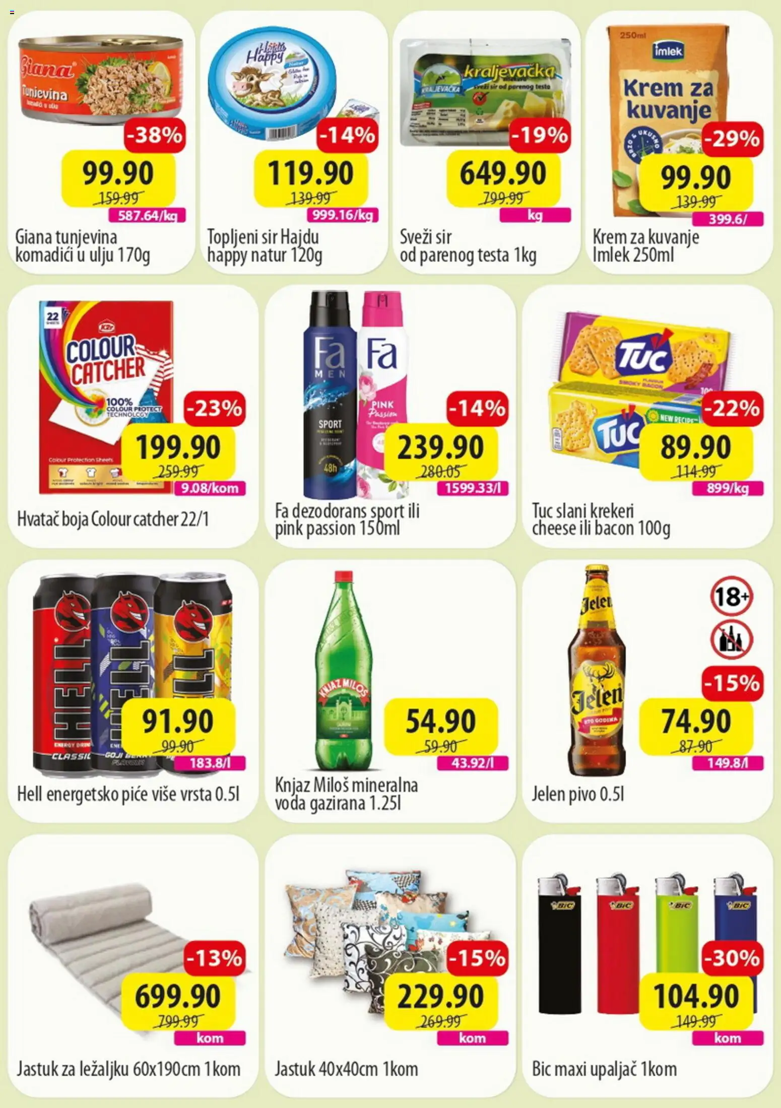 Senta Promet katalog - važi od 08.06.2026 | Strana: 2 | Proizvode: Hell, Tuc, Voda, Dezodorans