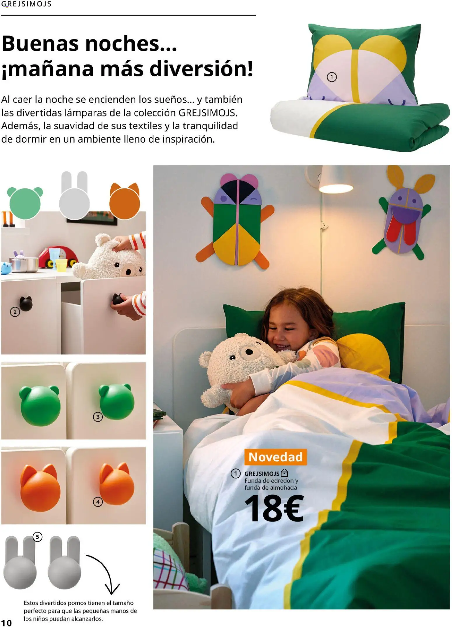 Catálogo IKEA Colección Grejsimojs │ válido desde el 01.02.2026 | Página: 10 | Productos: Edredón, Funda, Almohada, Απορρυπαντικό ρούχων σε σκόνη