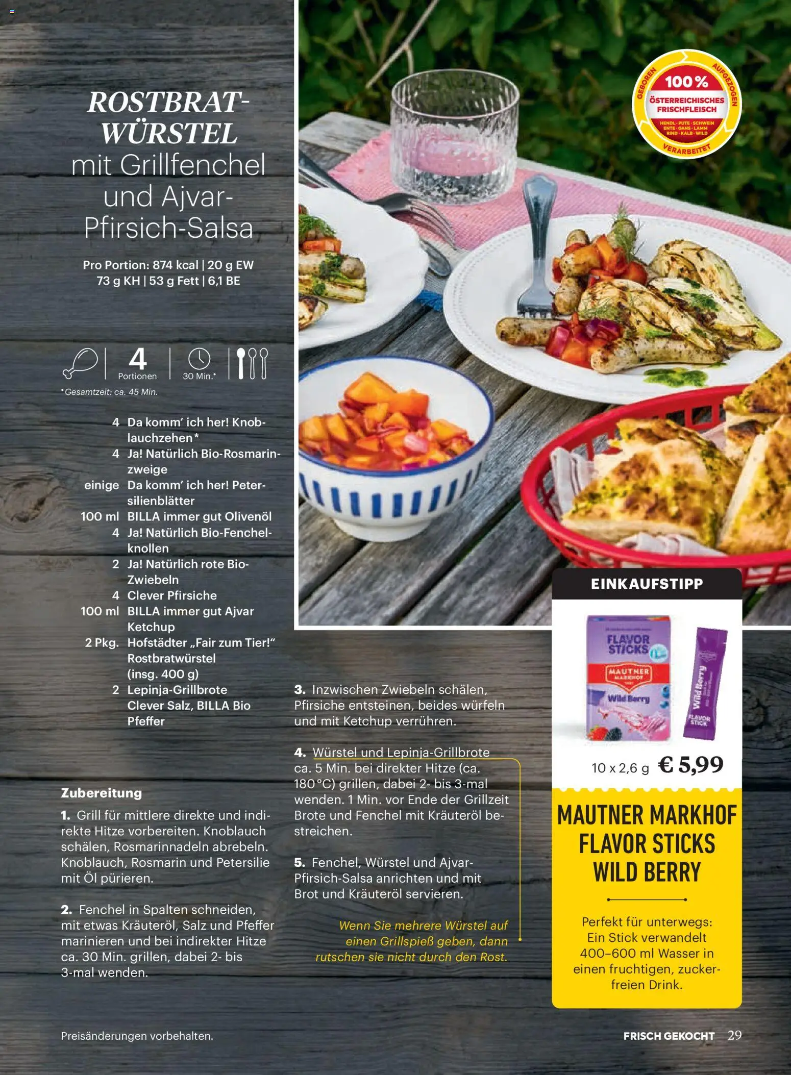 Billa AT akciós ujság - amely érvényes a következő dátumtól: 01.07.2026 | Oldal: 27 | Termékek: Ajvár, Grill, Ketchup