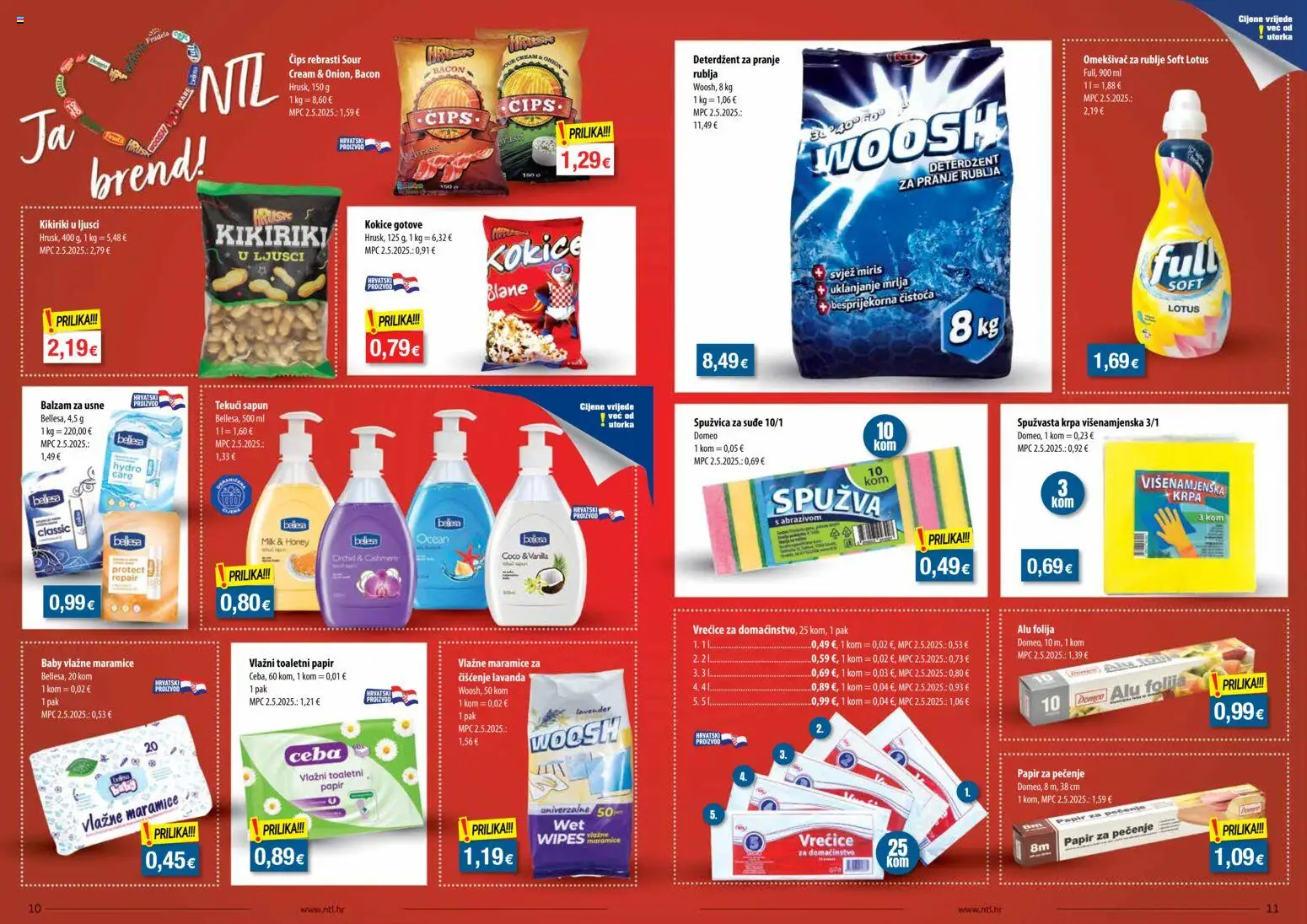 NTL katalog | vrijedi od 12.08.2026 | Stranica: 6 | Proizvodi: Balzam za usne, Deterdžent, Čips, Toaletni papir
