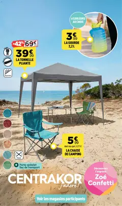 Centrakor - Prévisualisation de Centrakor catalogue Camping + Tables estivales valide à partir de 01.06.2026