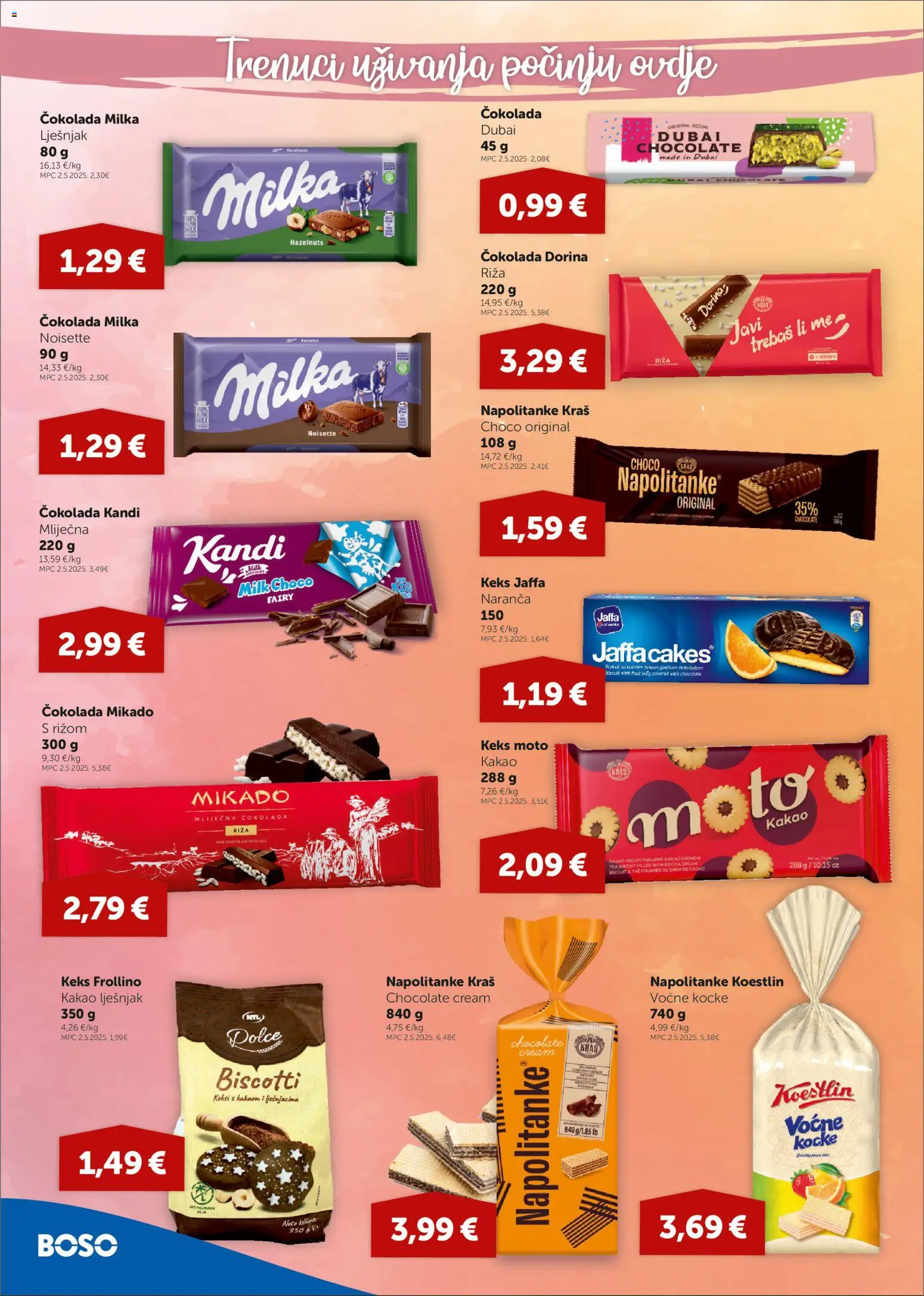 Boso katalog | vrijedi od 04.06.2026 | Stranica: 8 | Proizvodi: Čokolada, Riža, Keks, Kakao
